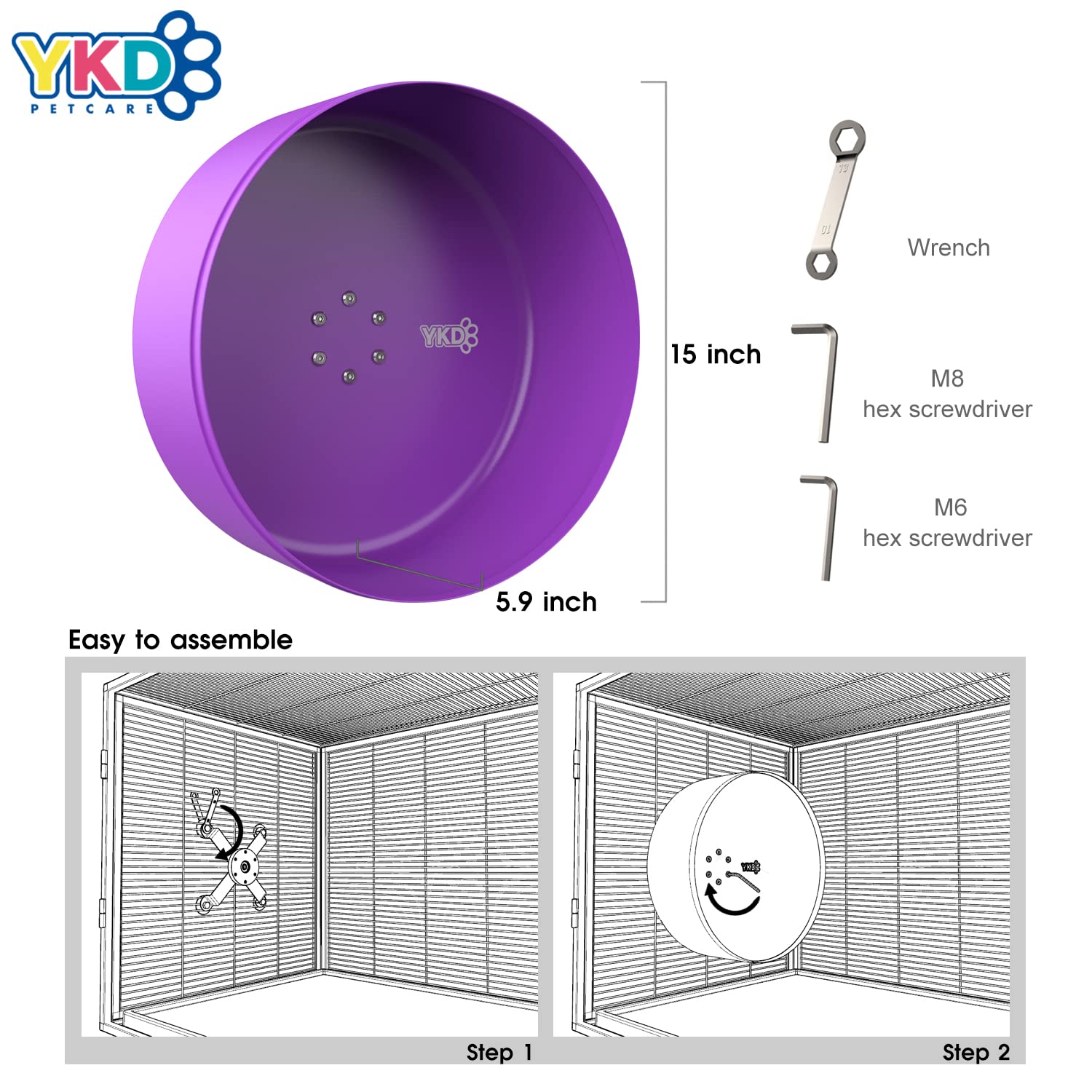 15'' Aluminum Alloy Chinchilla Exercise Wheels - Large Small Animals Running Wheels For Chinchilla Syria Hamsters Fancy Rats Hed