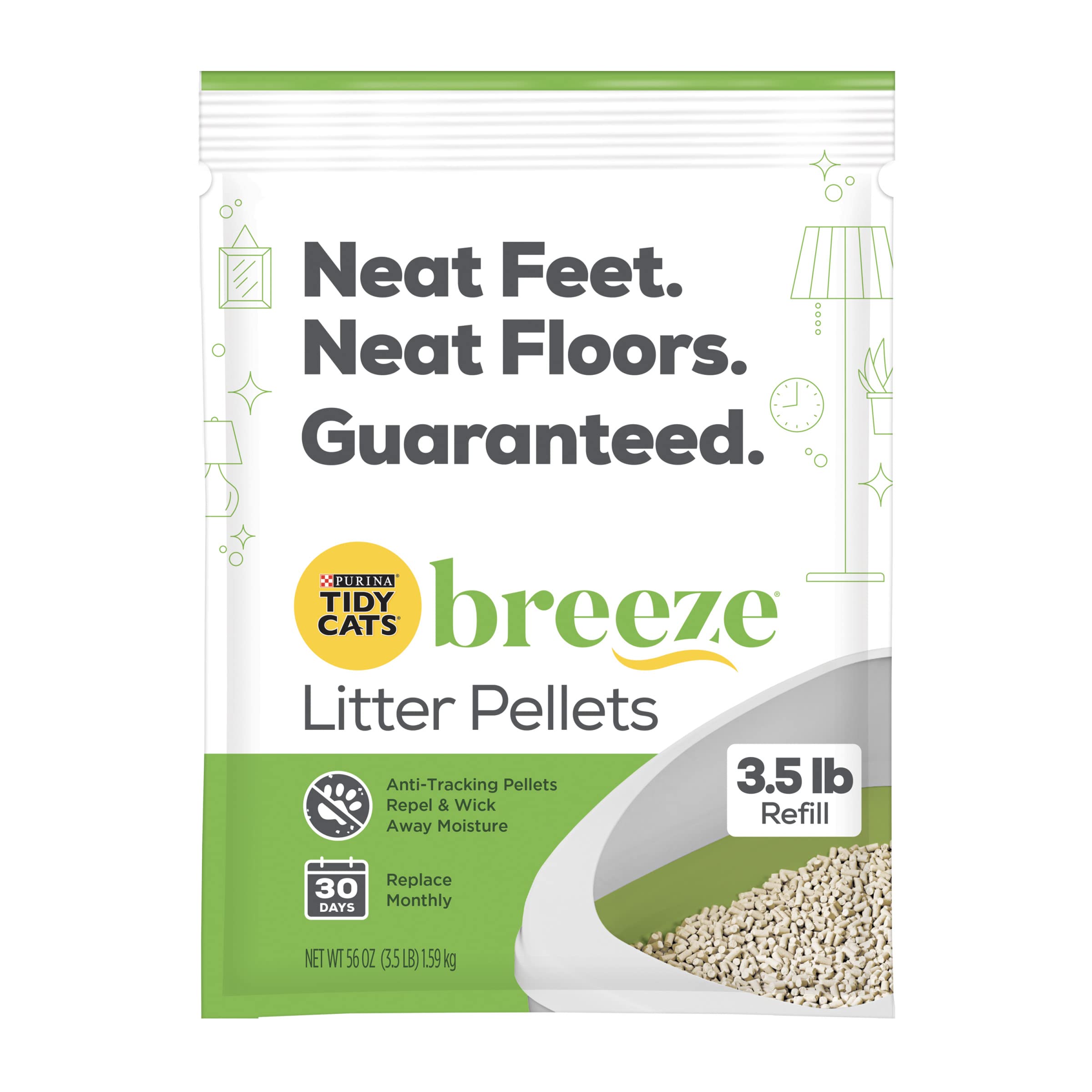 Purina Tidy Cats Litter Pellets, Breeze Refill Litter Pellets In Recyclable Box