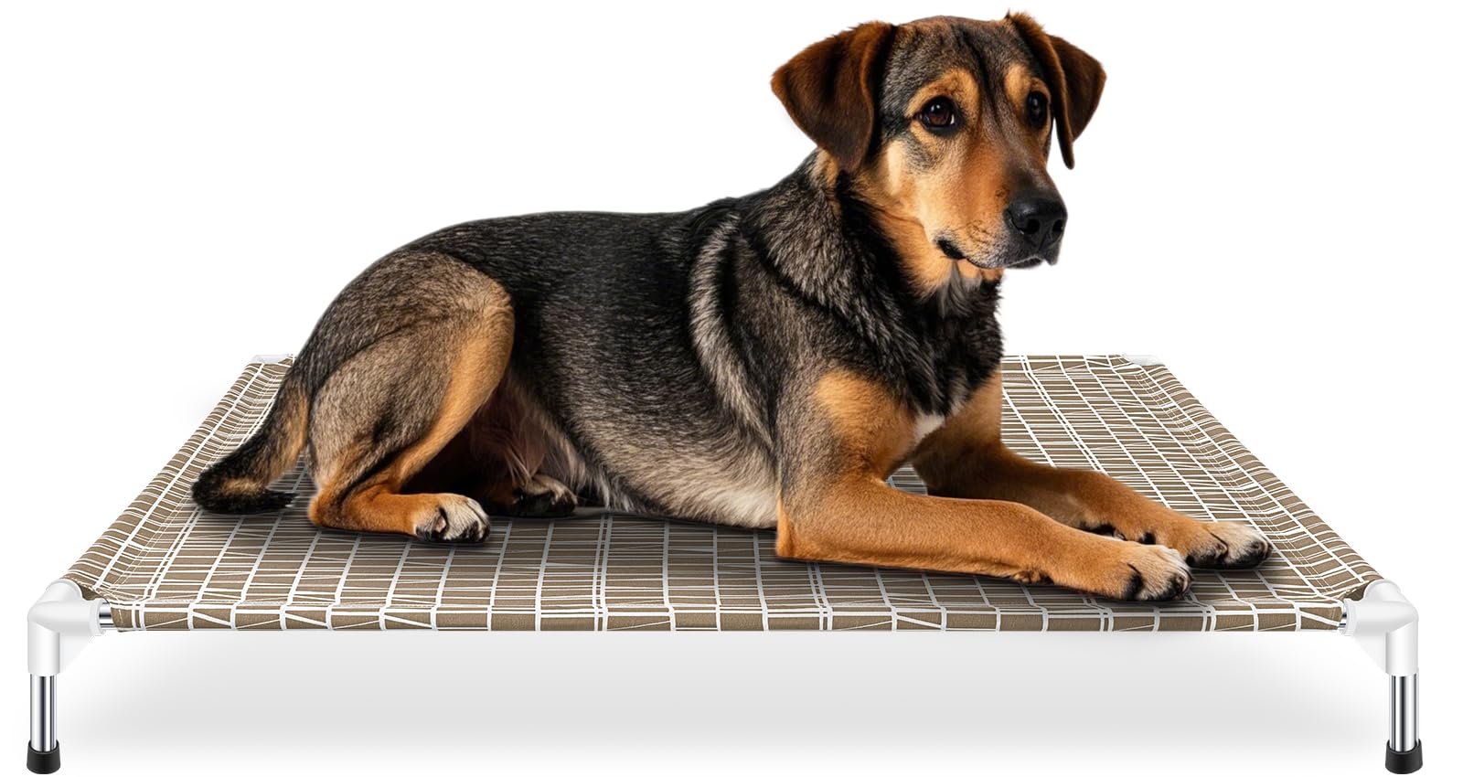 Dopliv Elevated Dog Bed - Raised Pet Cot for Large Dogs, Portable Indoor & Outdoor Dog cot Bed, Soft and Comfortable, Pet Bed fo