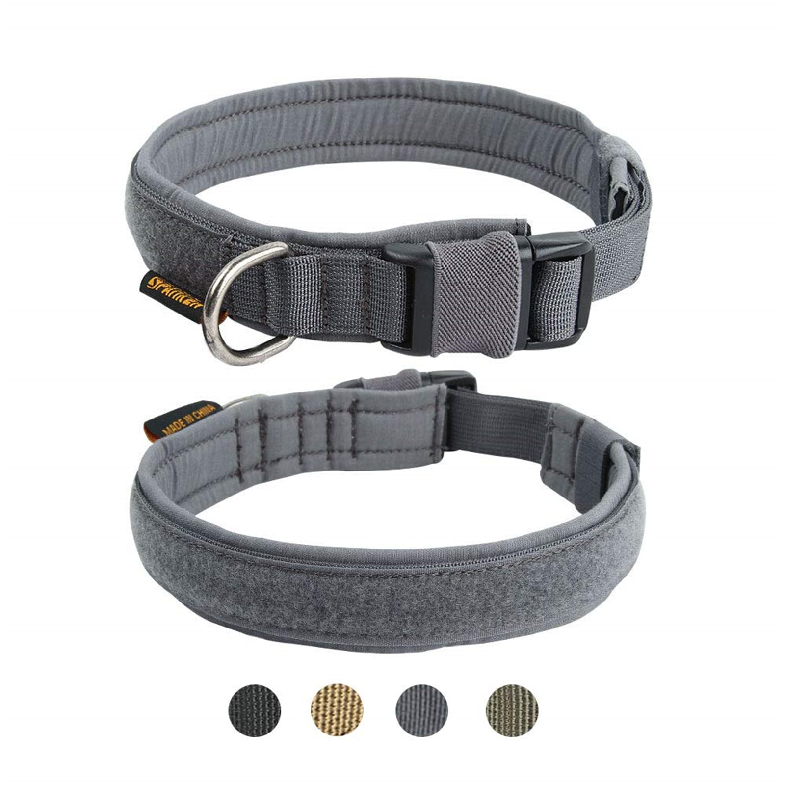 EXCELLENT ELITE SPANKER Puppy Collar Military Dog Collar Adjustable Quick Release Nylon Dog Collar for Small Medium Dog Soft Pad