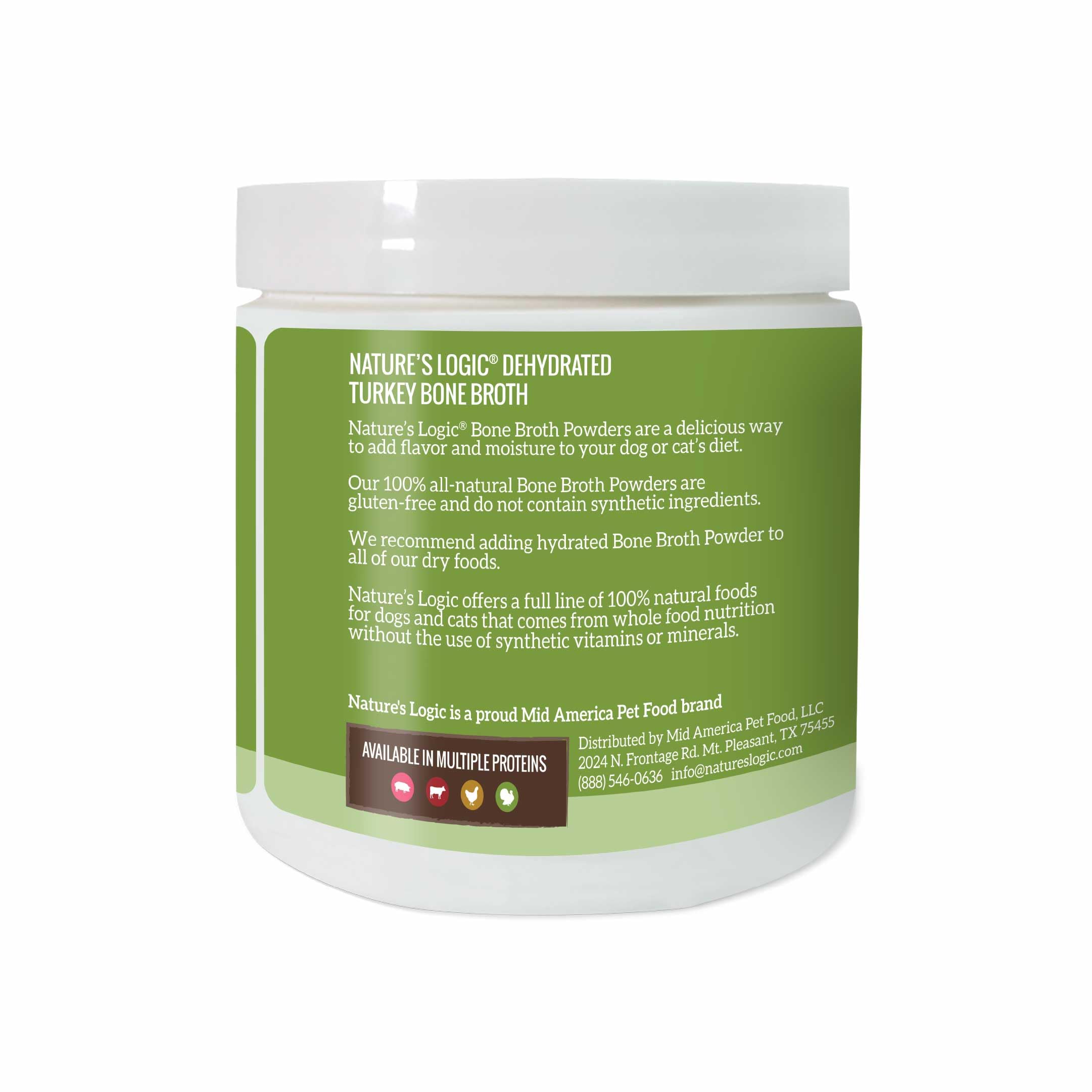 Natures Logic Dehydrated Turkey Bone Broth, 6oz