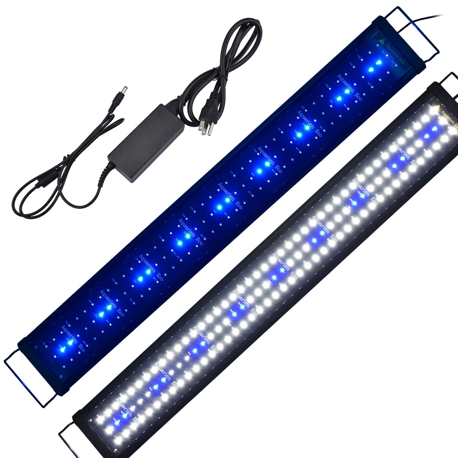 Kzkr Aquarium Hood Lighting Fish Tank Light 36 Inch - 46 Inch For Freshwater And Saltwater Blue And White Light 90Cm - 115Cm