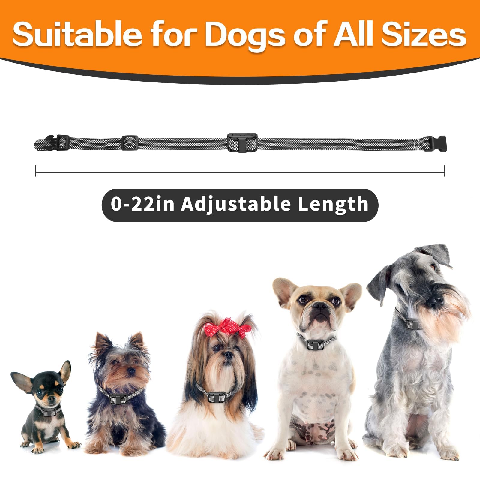 Tiniest Dog Shock Collar For 2 Dogs, Lightest Dog Training Collar With Remote For 2 Small Dogs 5-15Lbs & Medium Large Dogs/Puppi