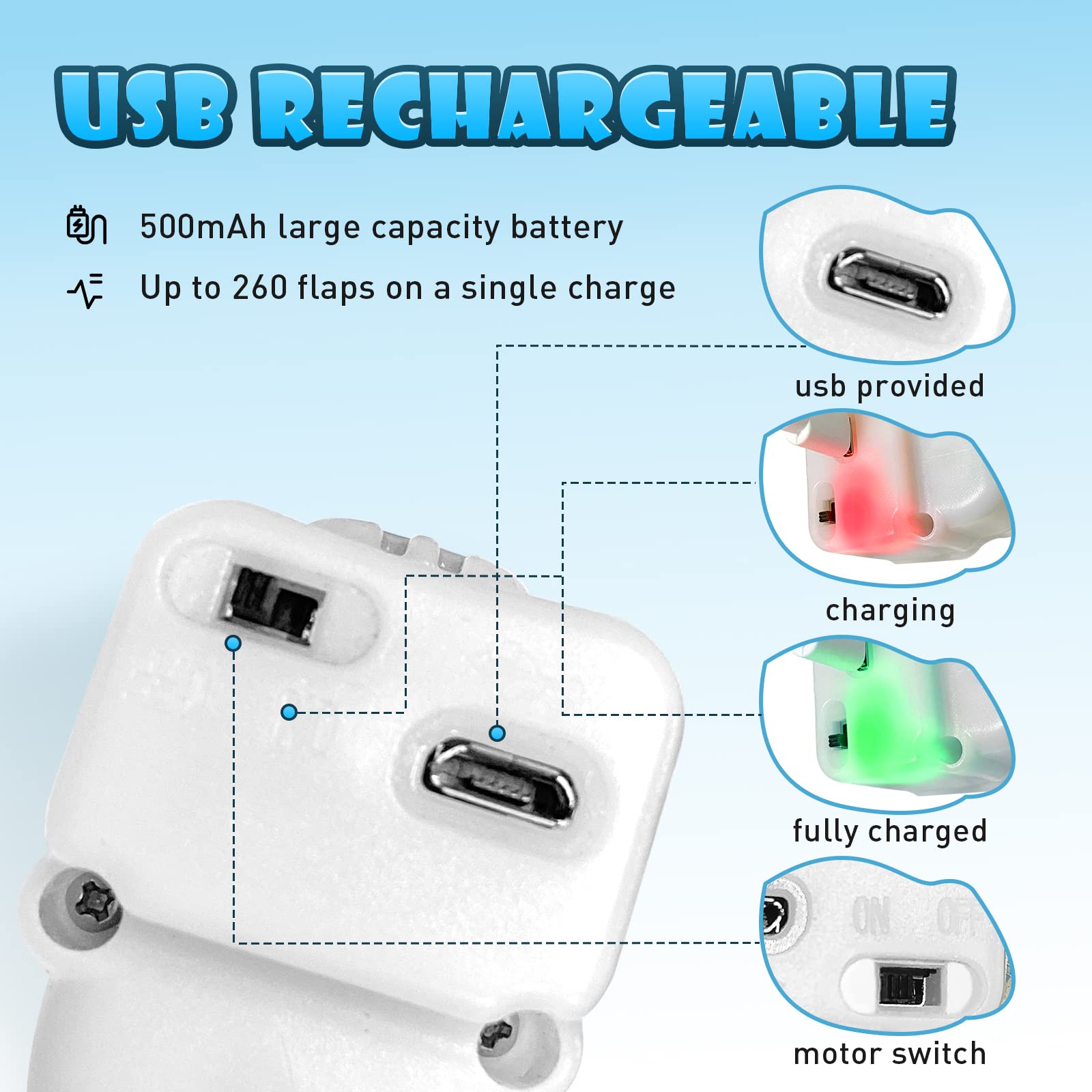 Kreizygo Cat Toys, Flapping Wings Blue-Bird, No Flying, Chirping Bird Interactive Catnip Toy For Kitten Or Small Dogs, Touch Act