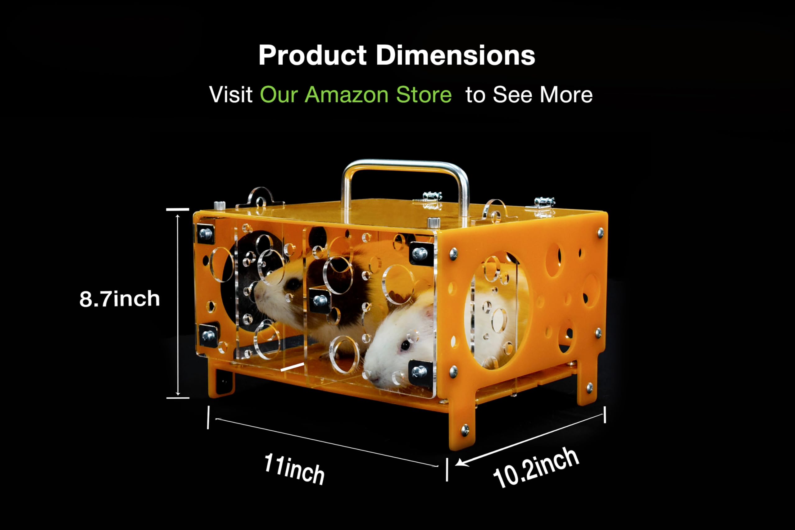 GuineaLoft Guinea Pig Cheese House (Double) V2 - The Ultimate Guinea Pig Hideout by Seasoned Owners Who Tried Everything Out The