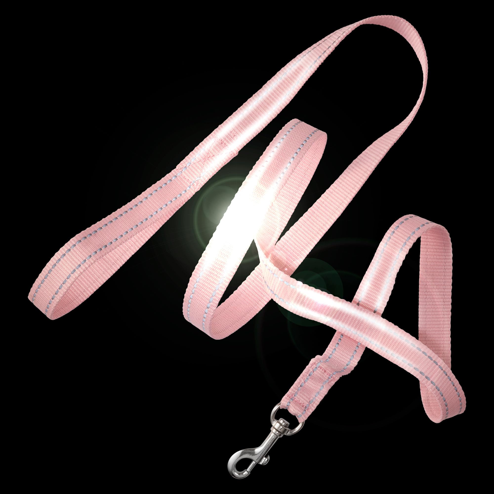 Pet Passion Reflective Durable Dog Leash 7 Ft. For All Pet Breeds, Pink, One Size