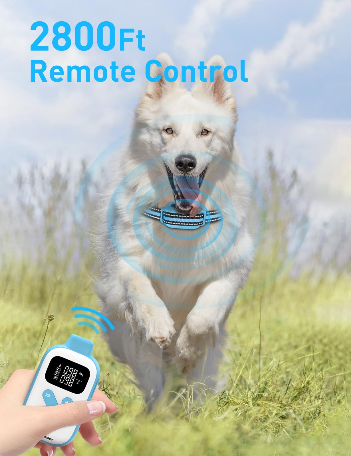 Doglinsen Bark Collar With Remote, Automatic Bark And Training Collar Combo, Bark Collar For Small Medium Large Dogs, Vibration,