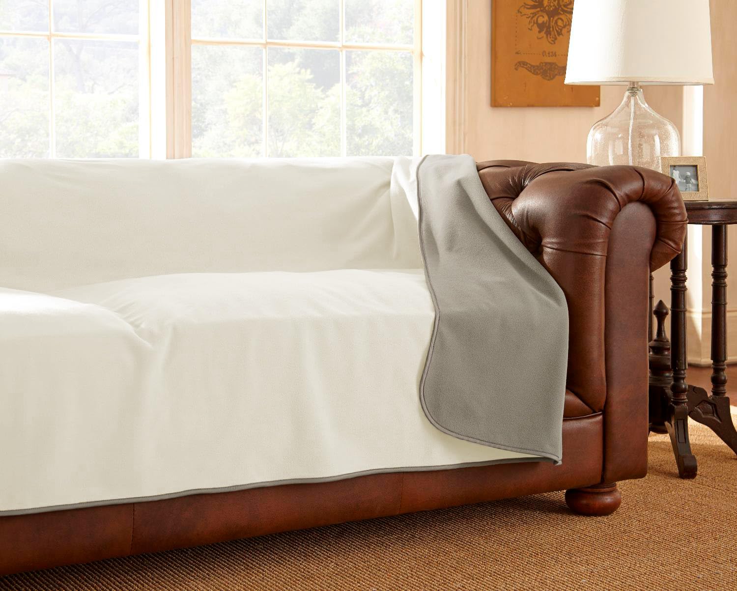 Mambe 100% Waterproof Furniture Cover Blanket for Dogs and Cats, Protection for Bed Couch Sofa Recliner Carpet, Soft Durable Was