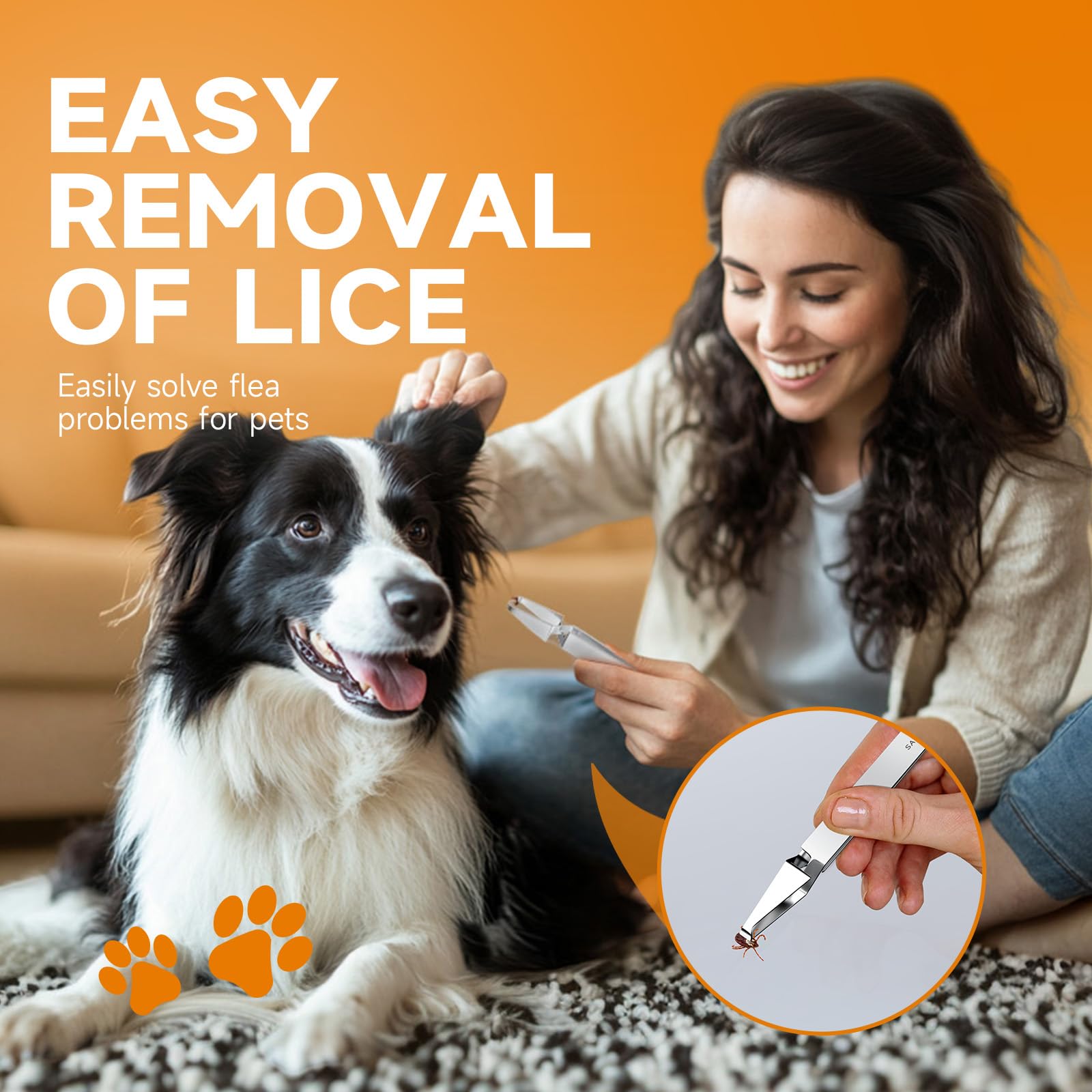 Towot Tick Removal Tool- Stainless Steel Flea & Tick Tweezers For Dogs & Cats, And Humans, Effective Tick Control Puller & Fine