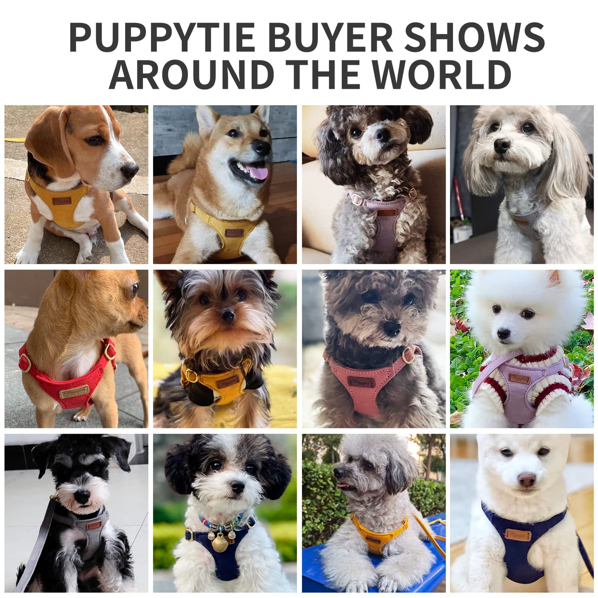 No Pull Dog Harness With Multifunction Dog Leash,Soft Adjustable No Choke Escape Proof Pet Harness Vest For Medium Dogs Or Large Dogs,Brown Caramel,M