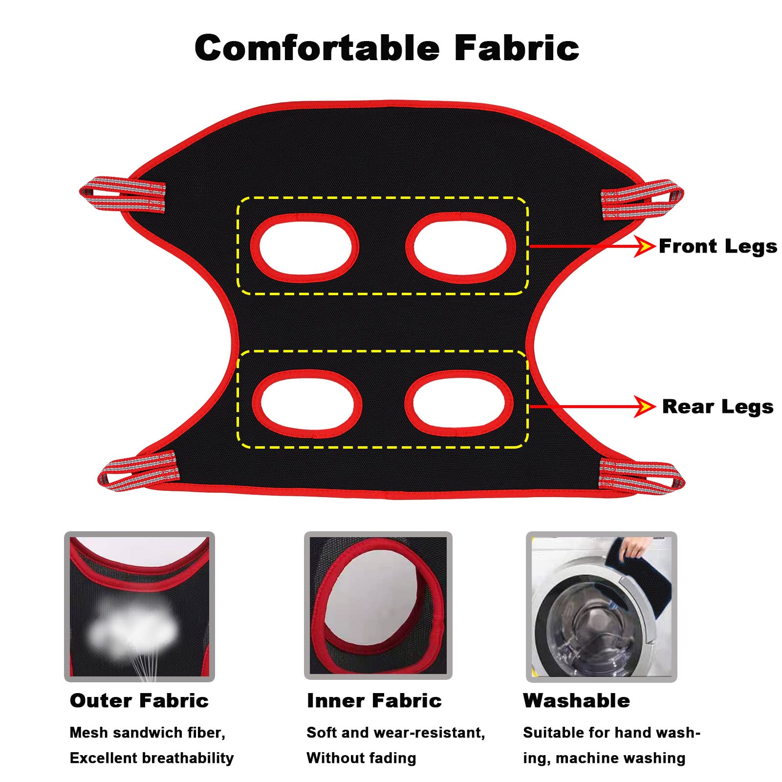 Ato-Djcx Dog Grooming Hammock Harness,Breathable Pet Cat Hammock Restraint Bag,With Dog Nail Clippers Trimmer Dog Nail File,Dog