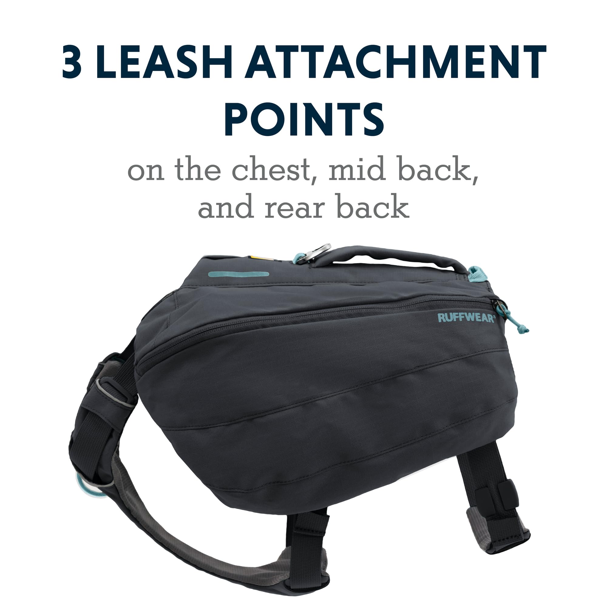 Ruffwear, Front Range Dog Day Pack, Backpack With Handle For Hikes & Day Trips, Basalt Gray, Small