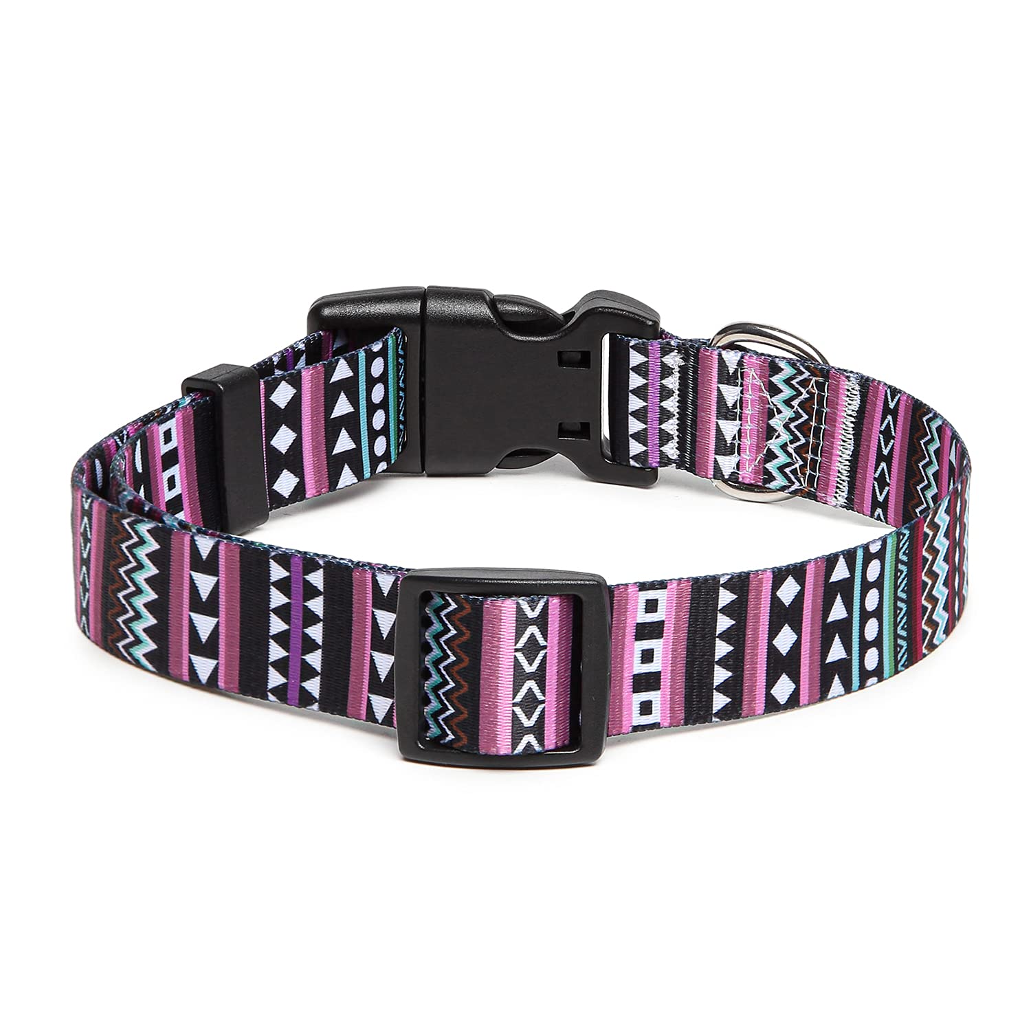 Suredoo Adjustable Dog Collar With Patterns, Ultra Comfy Soft Nylon Breathable Pet Collar For Small Medium Large Dogs (S, Bohemi