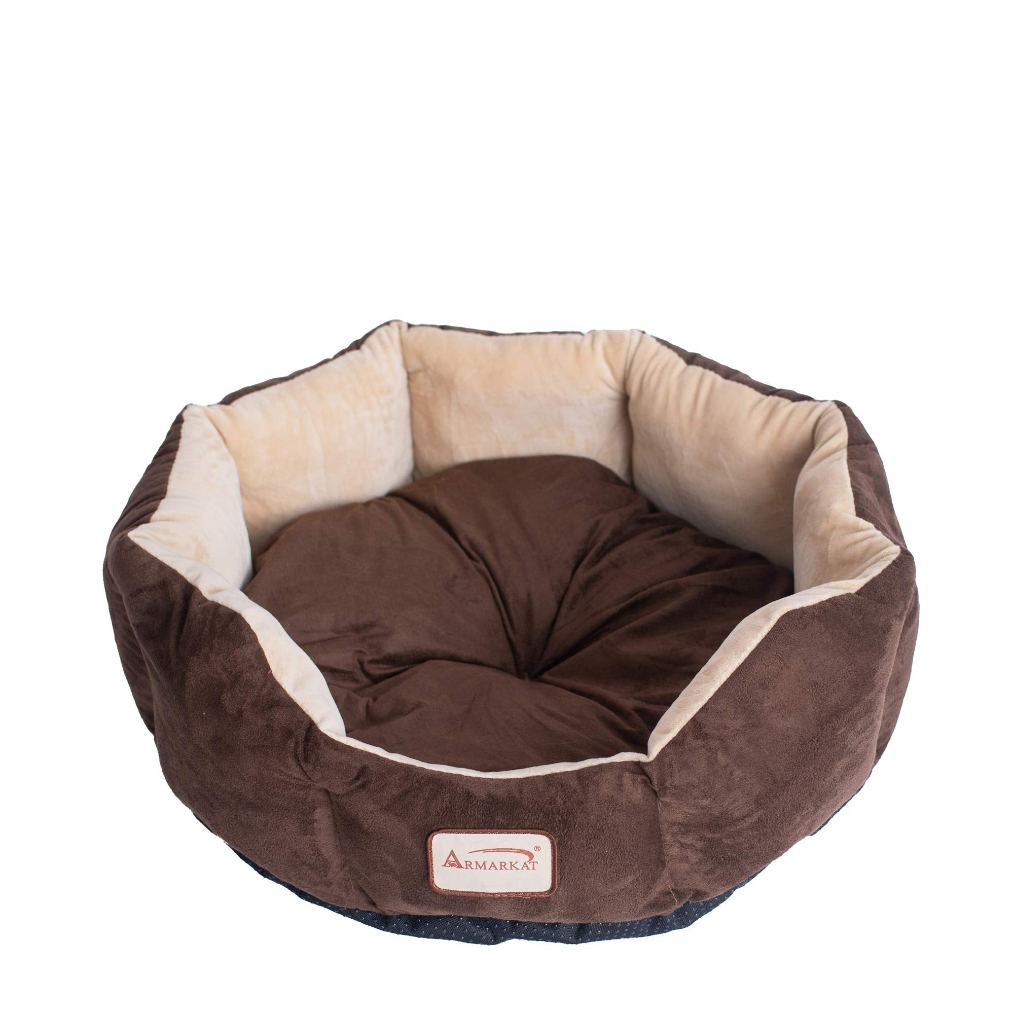 Armarkat C01HKF/MH Cozy Pet Bed 20-Inch Diameter, Mocha Beige