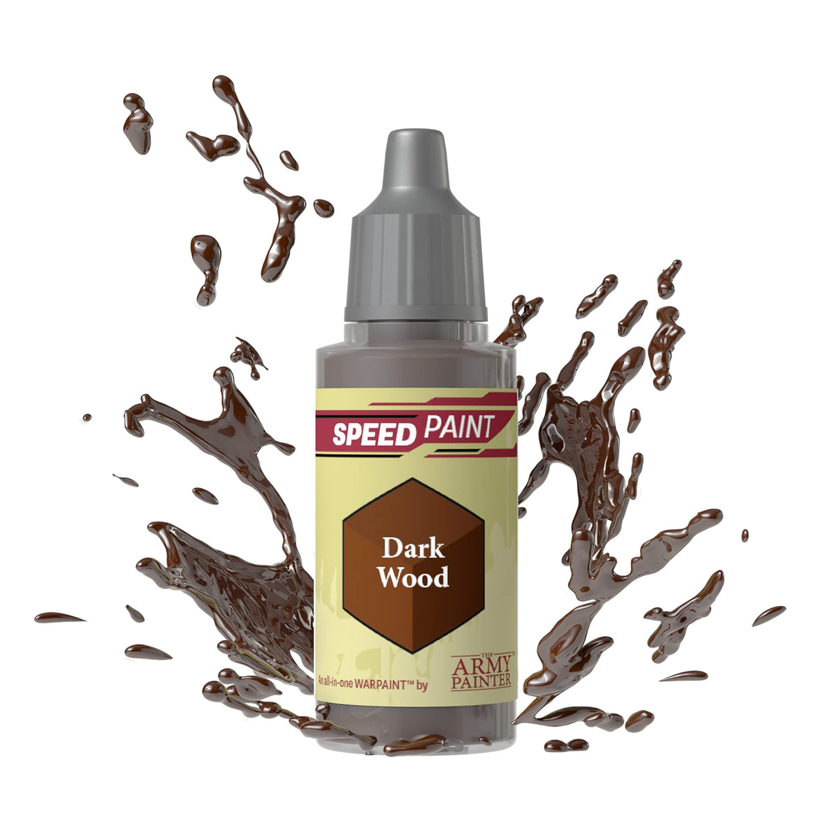 The Army Painter Dark Wood Speedpaint - Acrylic Non-Toxic Heavily Pigmented Water Based Paint For Tabletop Roleplaying, Boardgam