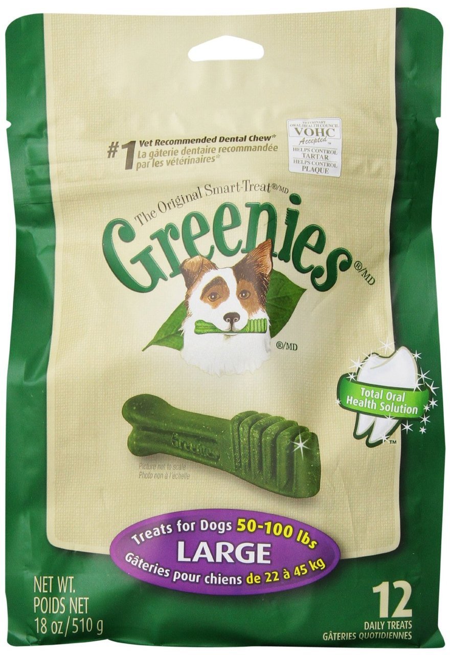 Greenies Dog Dental Chew Treats Large 18Oz 12Ct