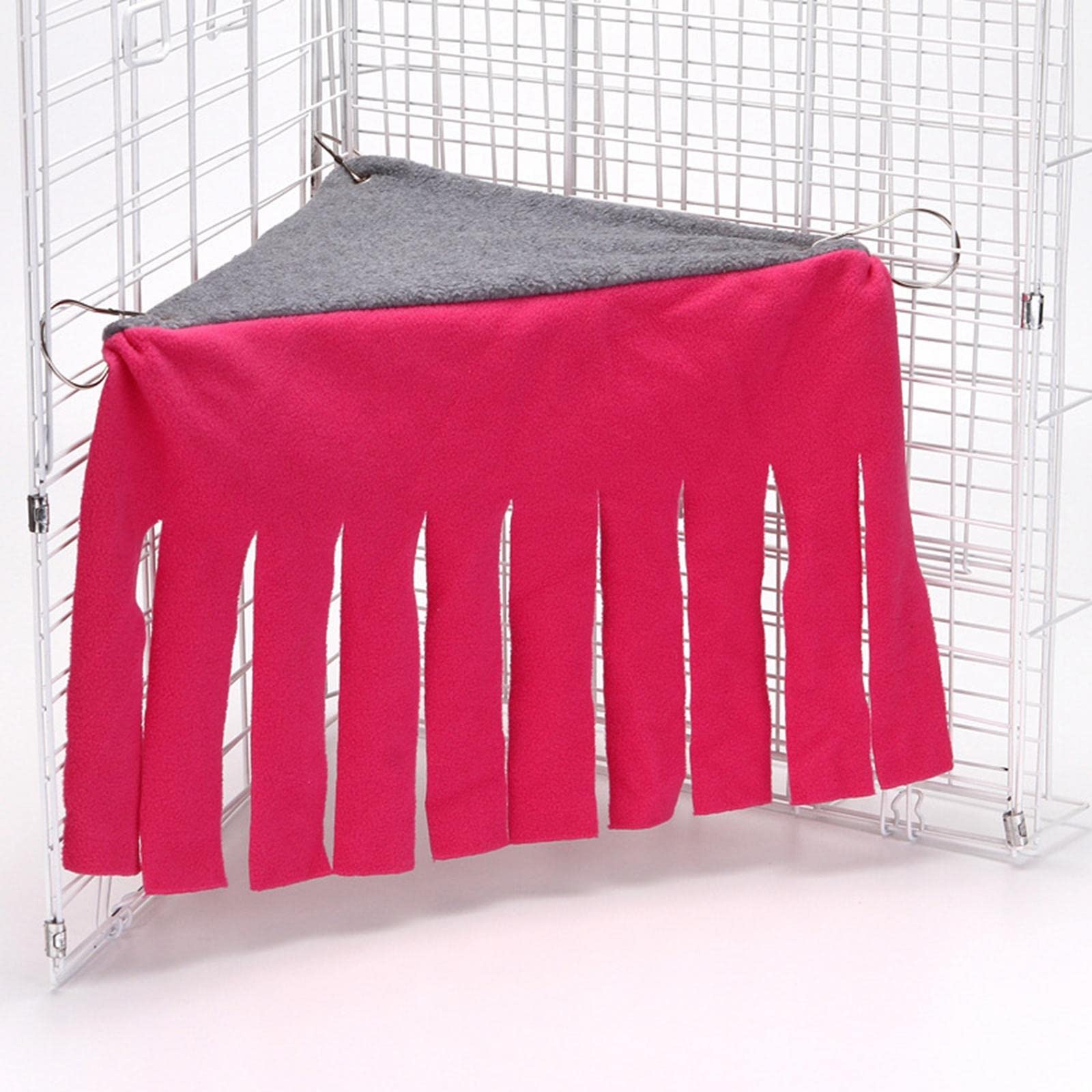 APIRILY Small Animal Hammock Bed Hamster Nest Pet Tassel Tent Resting Nest Rose Red | Pet Supplies | Cat Supplies | Beds
