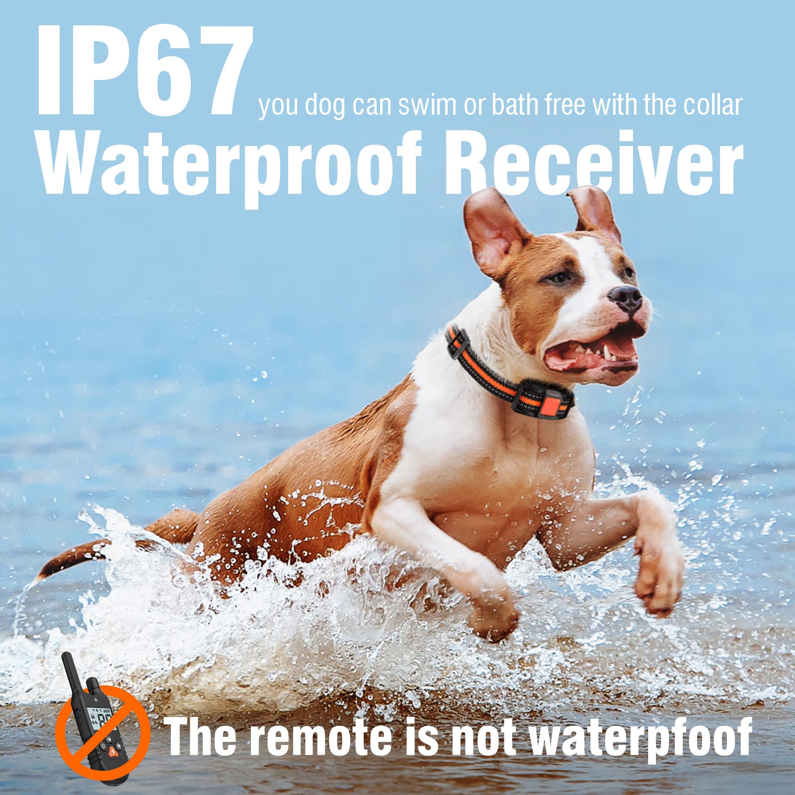 Funnipets Dog Shock Collar 2 Pack - 3000Ft Dog Training Collar With Remote Ip67 Waterproof E Collar For Dogs Training With Shock