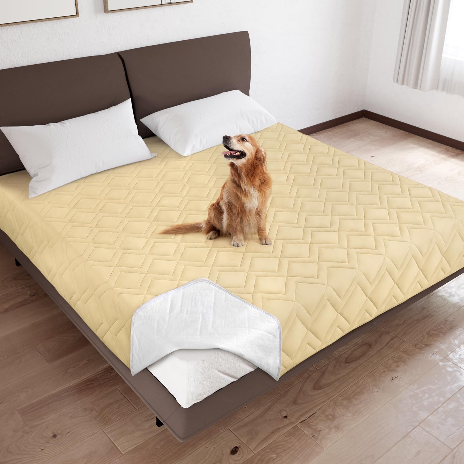 Bed Cover For Dogs Washable, Waterproof Dog Couch Cover Pet Blanket Sofa Pet Bed Mat, Waterproof Dog Blanket, (86 X 82 Inch)