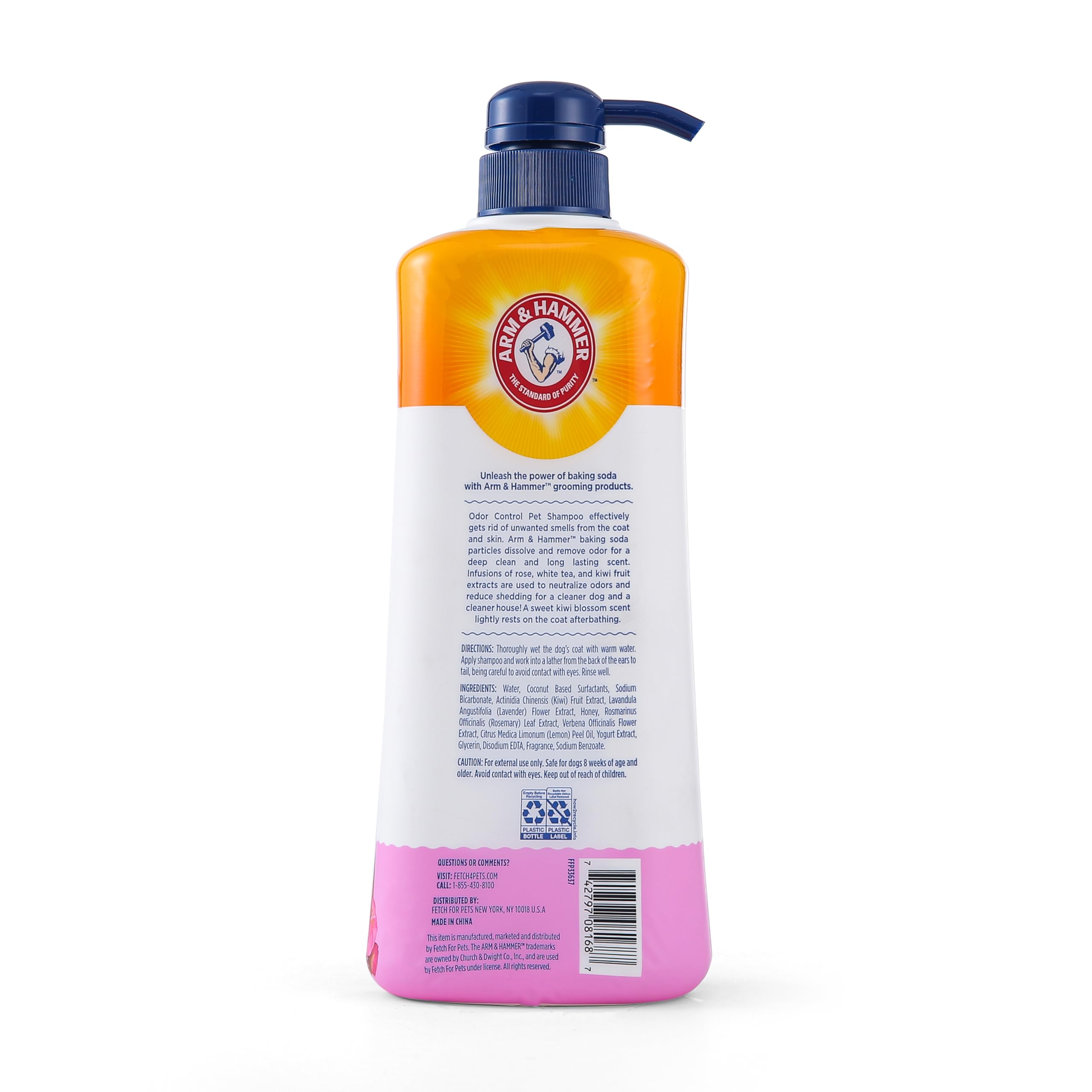Arm & Hammer For Pets Odor Control Pet Shampoo, Value Size Bottle With Pump | Odor Eliminating Dog Shampoo | Great For All Dogs