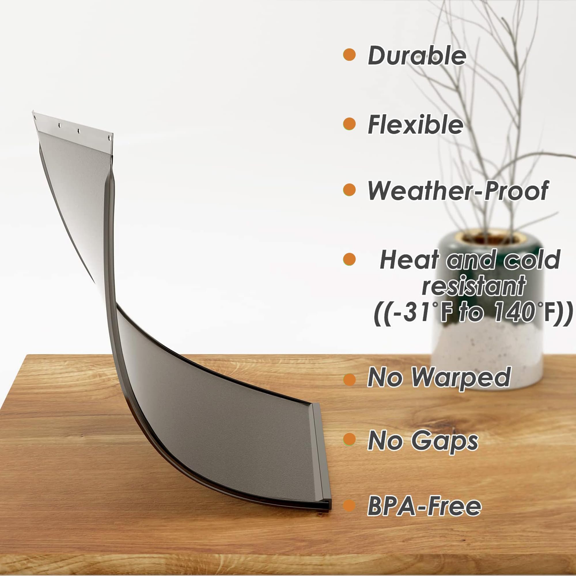 2 Pack Medium Dog Door Replacement Flaps With Screw, Pet Door Replacement Flap Compatible With Petsafe Freedom Pac11-11038, Weat