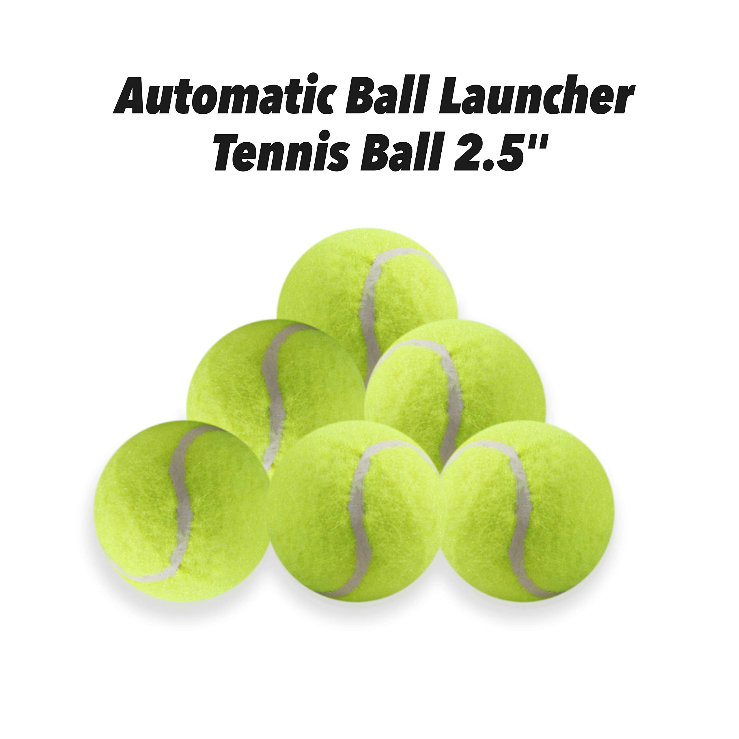 PetPrime 6PCS 2.5 Tennis Balls, Suitable for Max Dog Automatic Ball Launcher Interactive Dog Fetch Toy Pet Ball Thrower Throwing