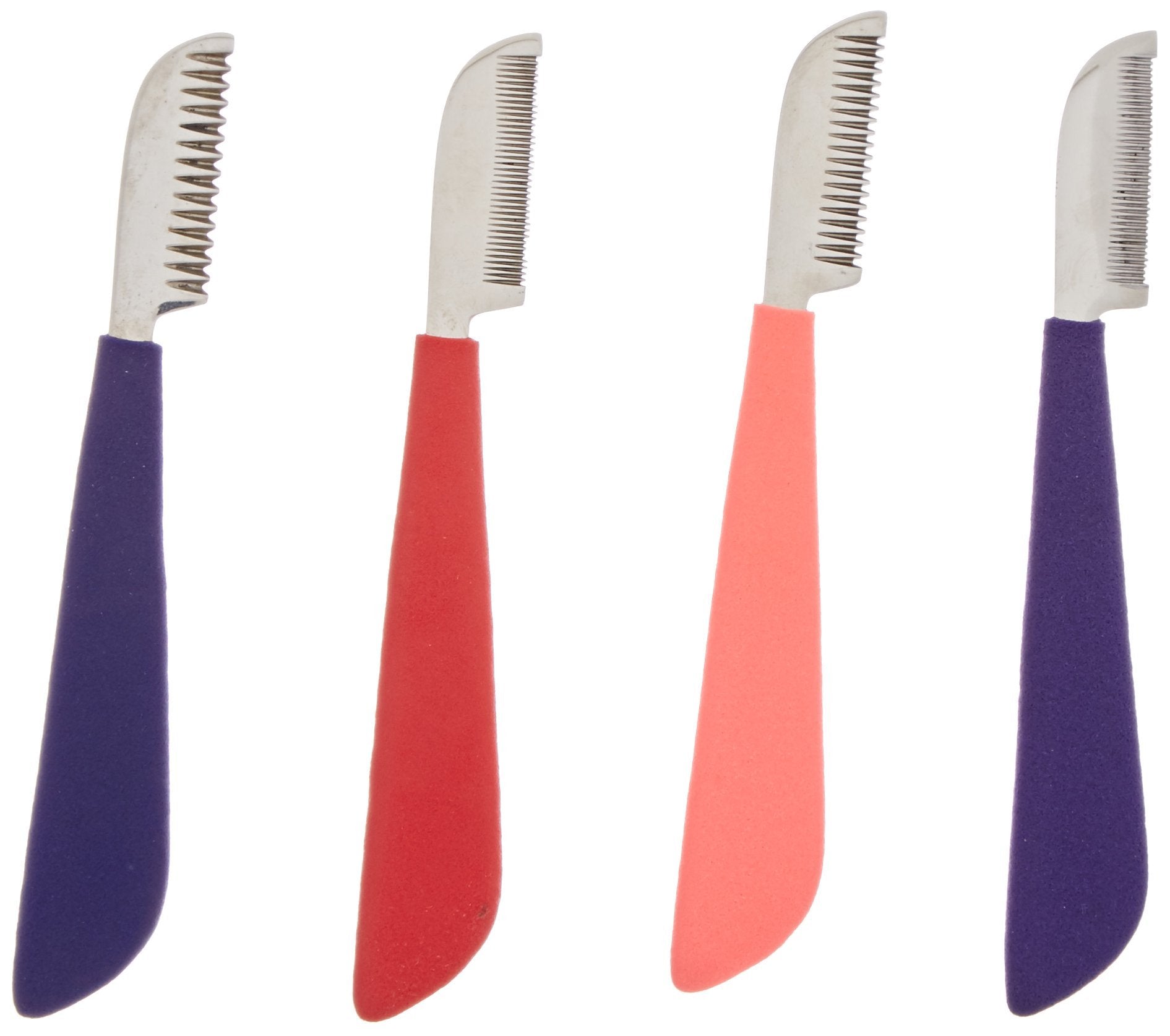 Tamsco Stripping Knives Set Of 4 In Zipper Case, Foam Handle, Color Coded
