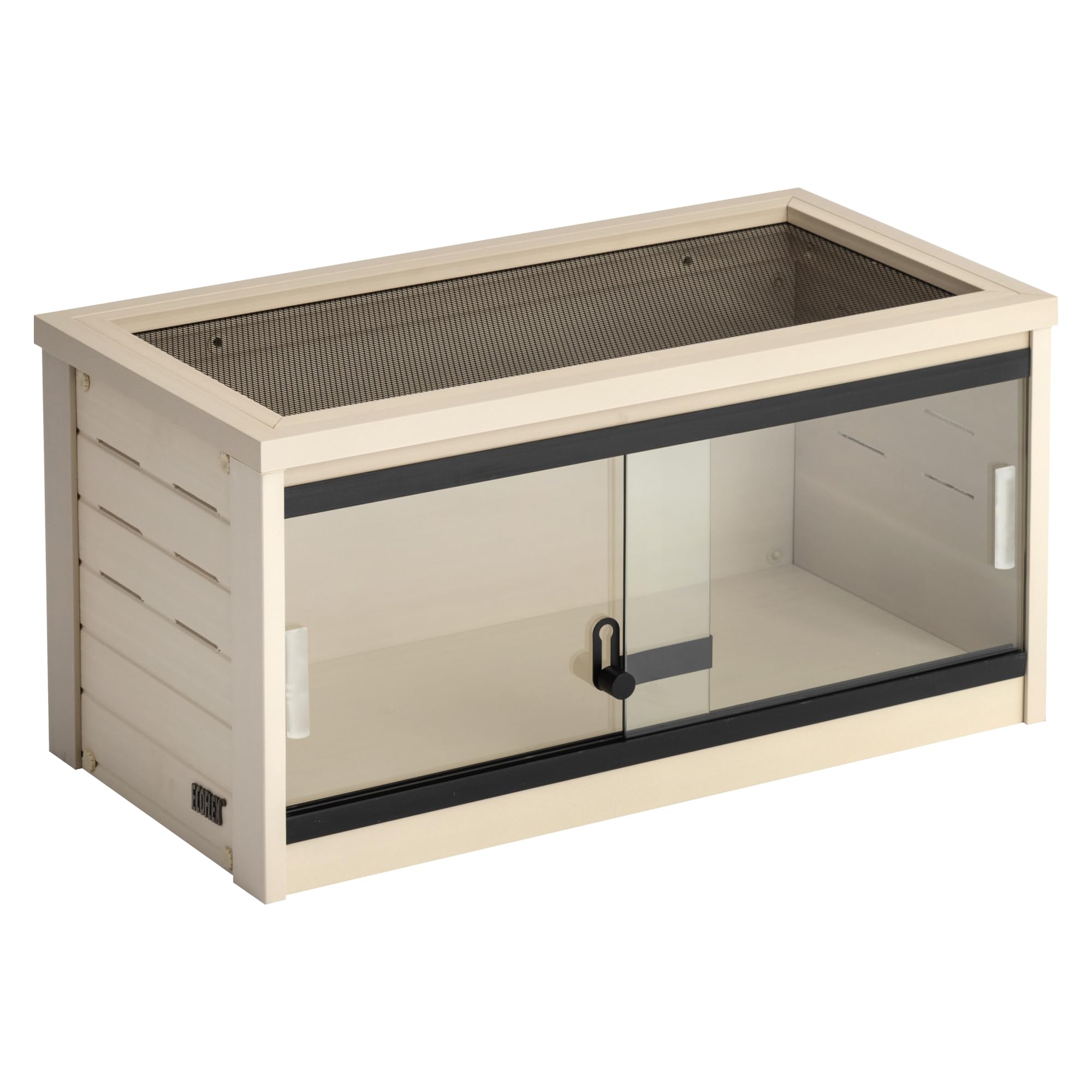 New Age Pet Ecoflex 24-Inch Mojave Reptile Lounge In Maple - Durable Wood Plastic Composite Habitat With Ventilated Side Panels,