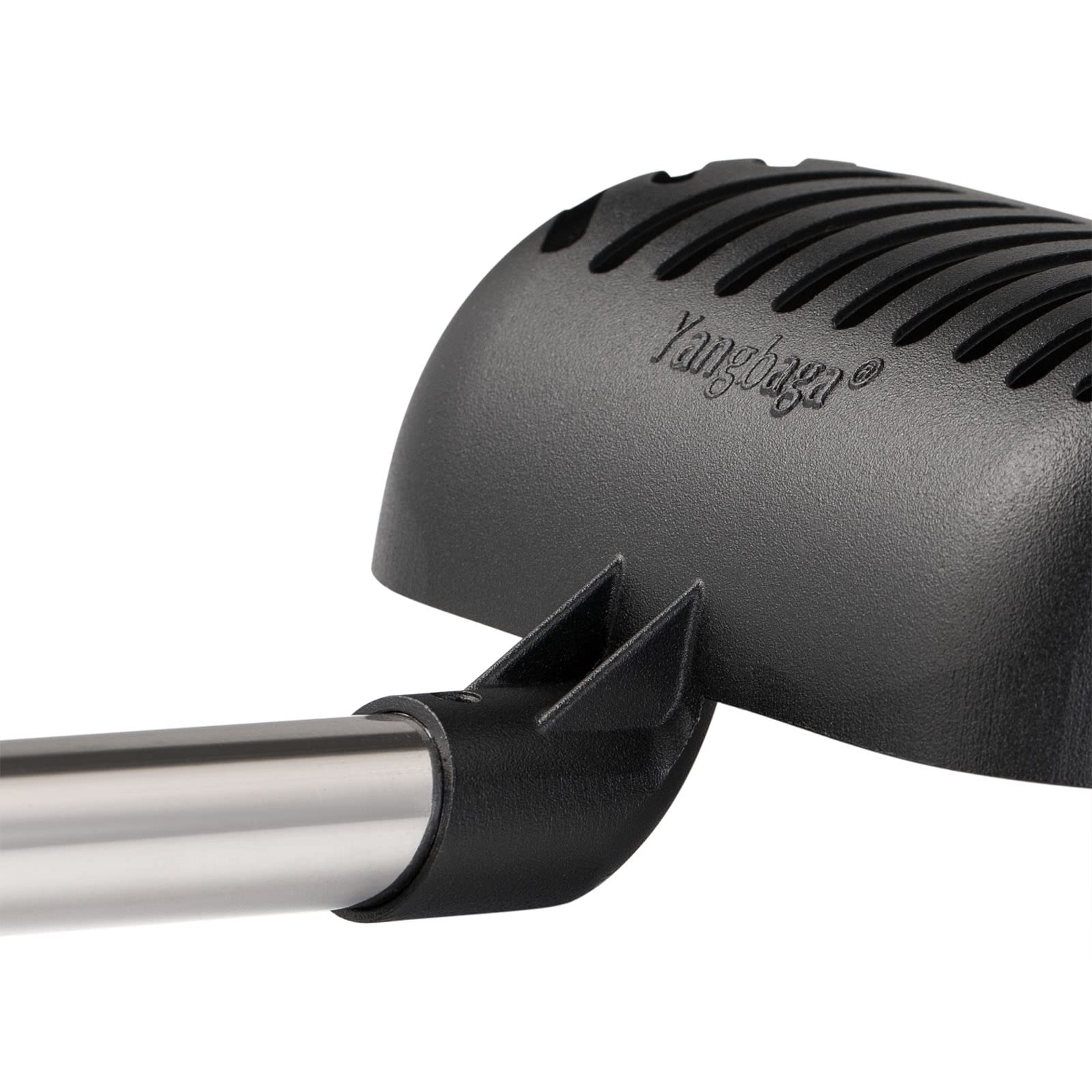 Yangbaga Metal Cat Litter Scoop With Deep Shovel&Long Handle,Detachable Stainless Steel Non-Stick Litter Sifter With Foam Padded Grip, No Bending Back Heavy Duty Cat Litter Scooper (Black Shovel)