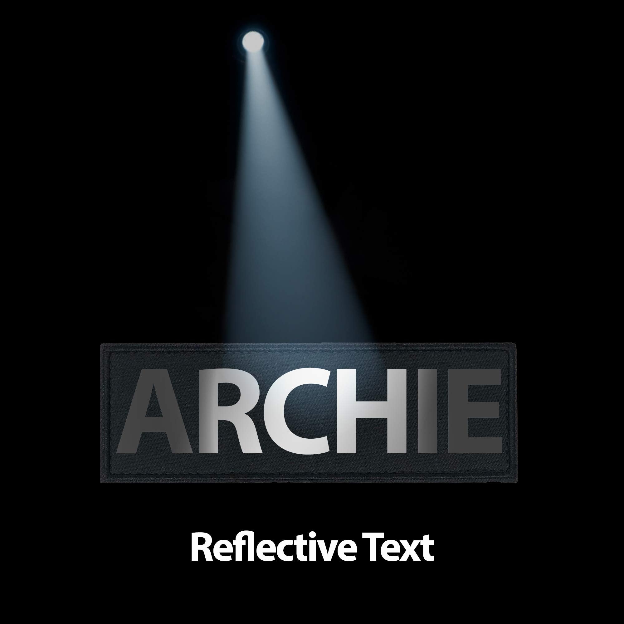 Dogline Custom Reflective Patch For Vest Harness Or Collar Customizable Text Personalized Patches With Hook Backing Name Service Dog In Training Emotional Support 1 Patch - 1.5' X 4'