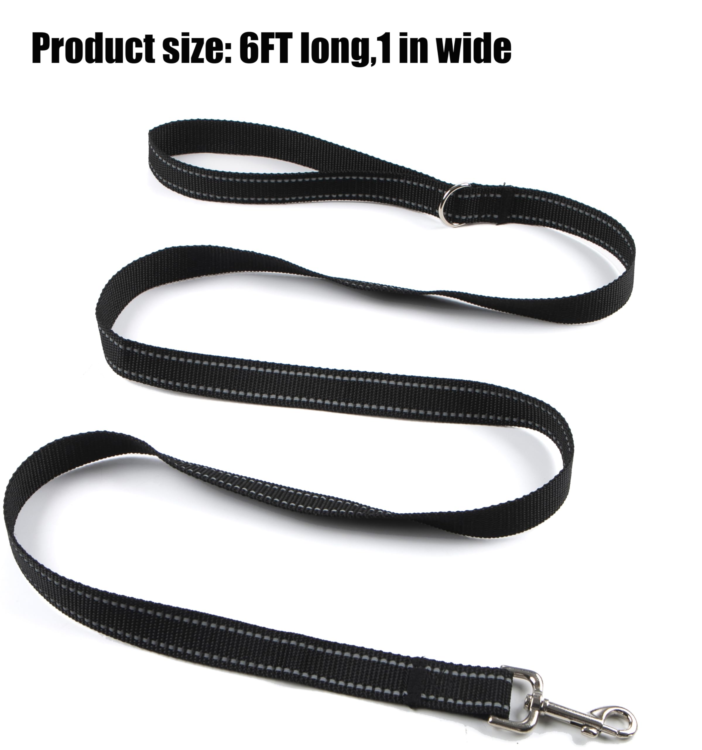 Sunnq 6Ft Reflective Dog Leash For Large&Medium And Small Dogs,Nylon Leashes For Walking And Training,6 Foot Leash With D Ring,