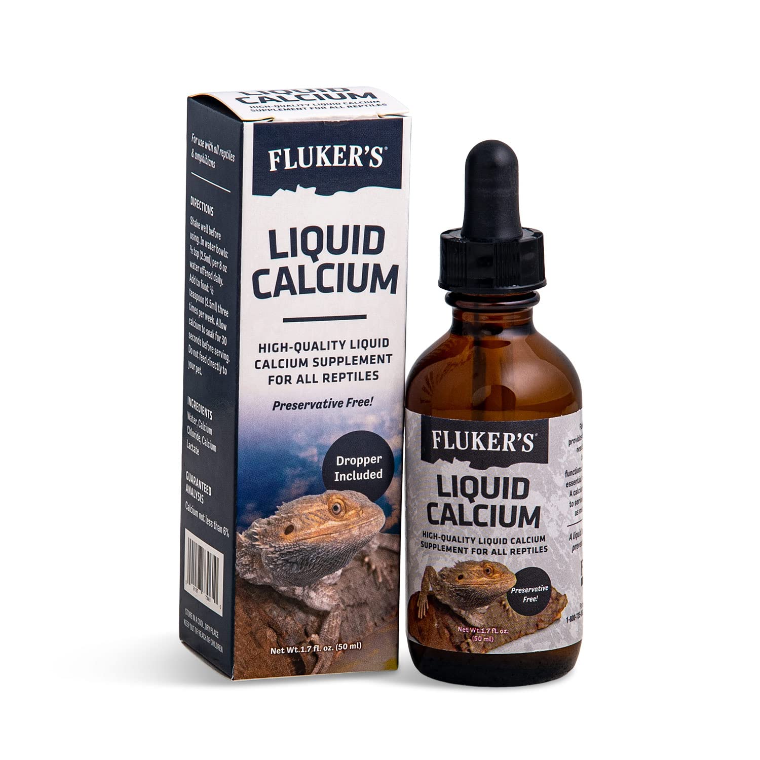 Flukers Liquid Calcium Concentrate for Reptiles 1.7 oz