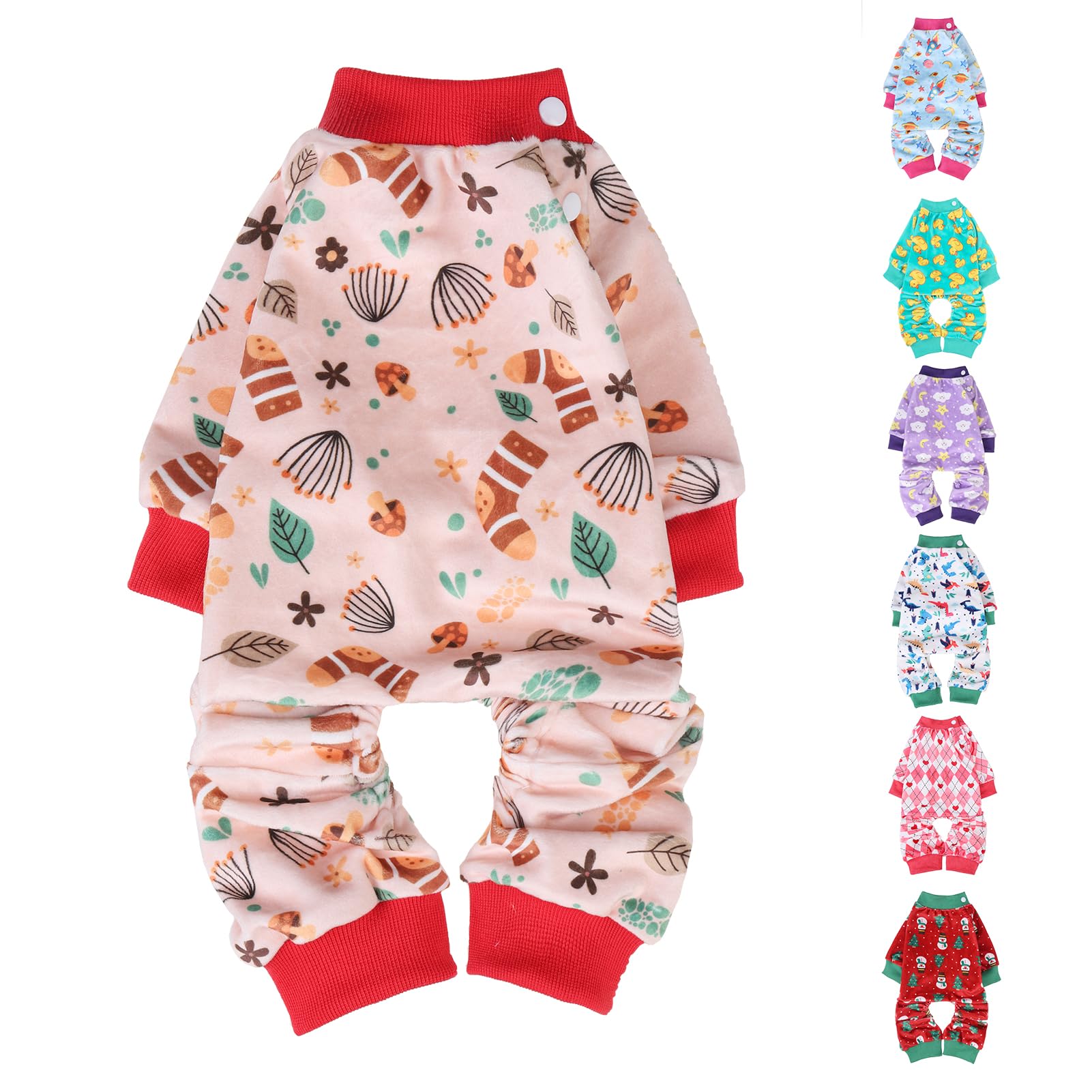 Beautyzoo Dog Pajamas Medium Sized Dog, Summer Doggie Pajamas For Boy Girl, Soft Strechy Cotton Puppy Pjs Jammies Onesies For Me