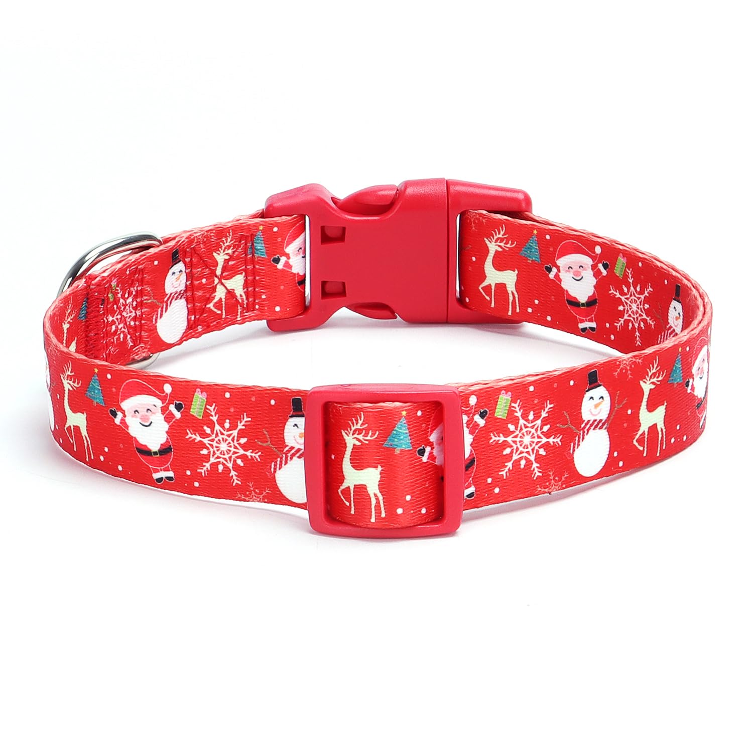 Moonpet Xmas Christmas Day Dog Collars For Small Dogs-Cute Soft Adjustable Boys Girls Dog Pet Dog Collars-S