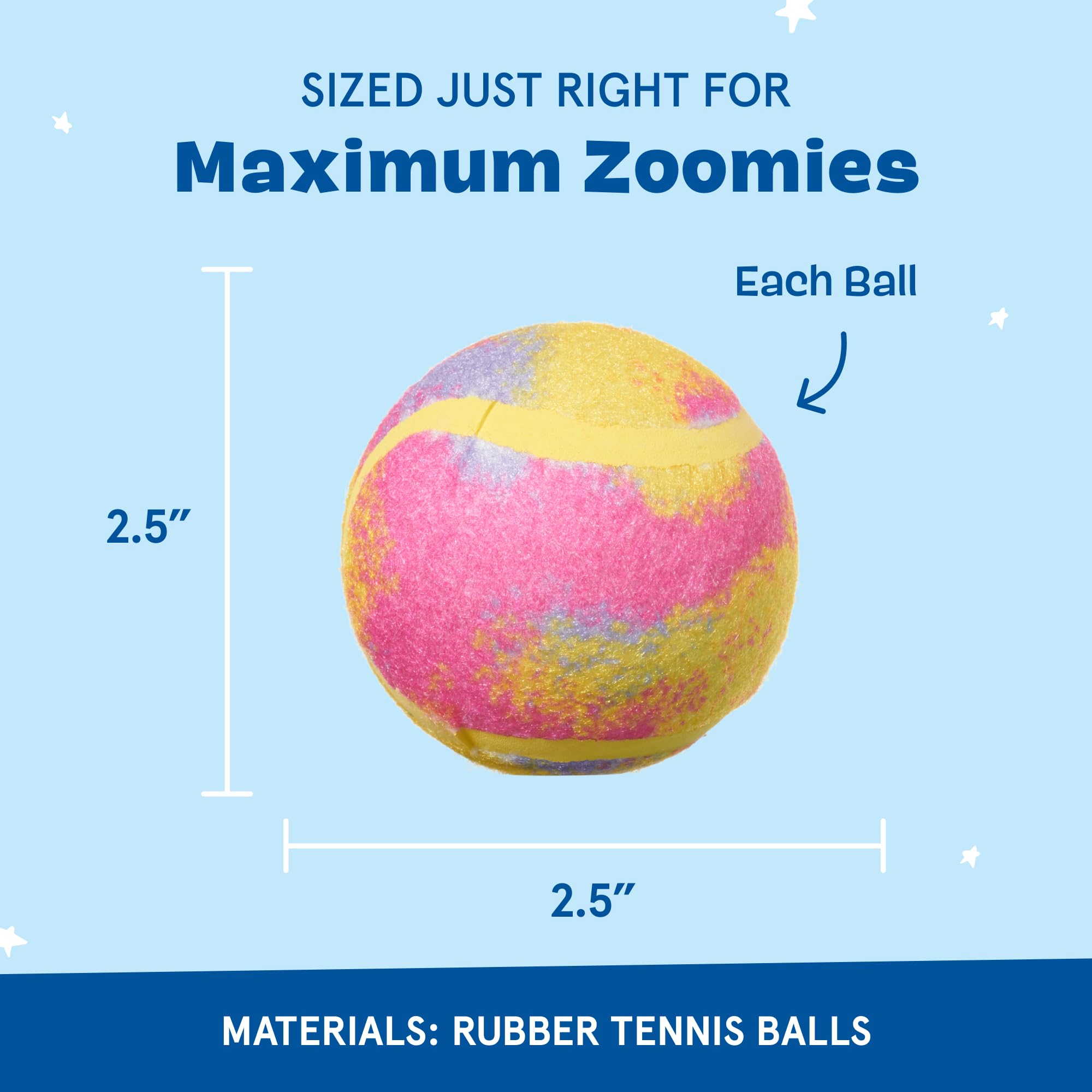 Barkbox Squeaker Ball Toys - Interactive Plush Tennis Balls for Fetch & Training - All Sizes - Perfect for Small, Medium & Large Dogs
