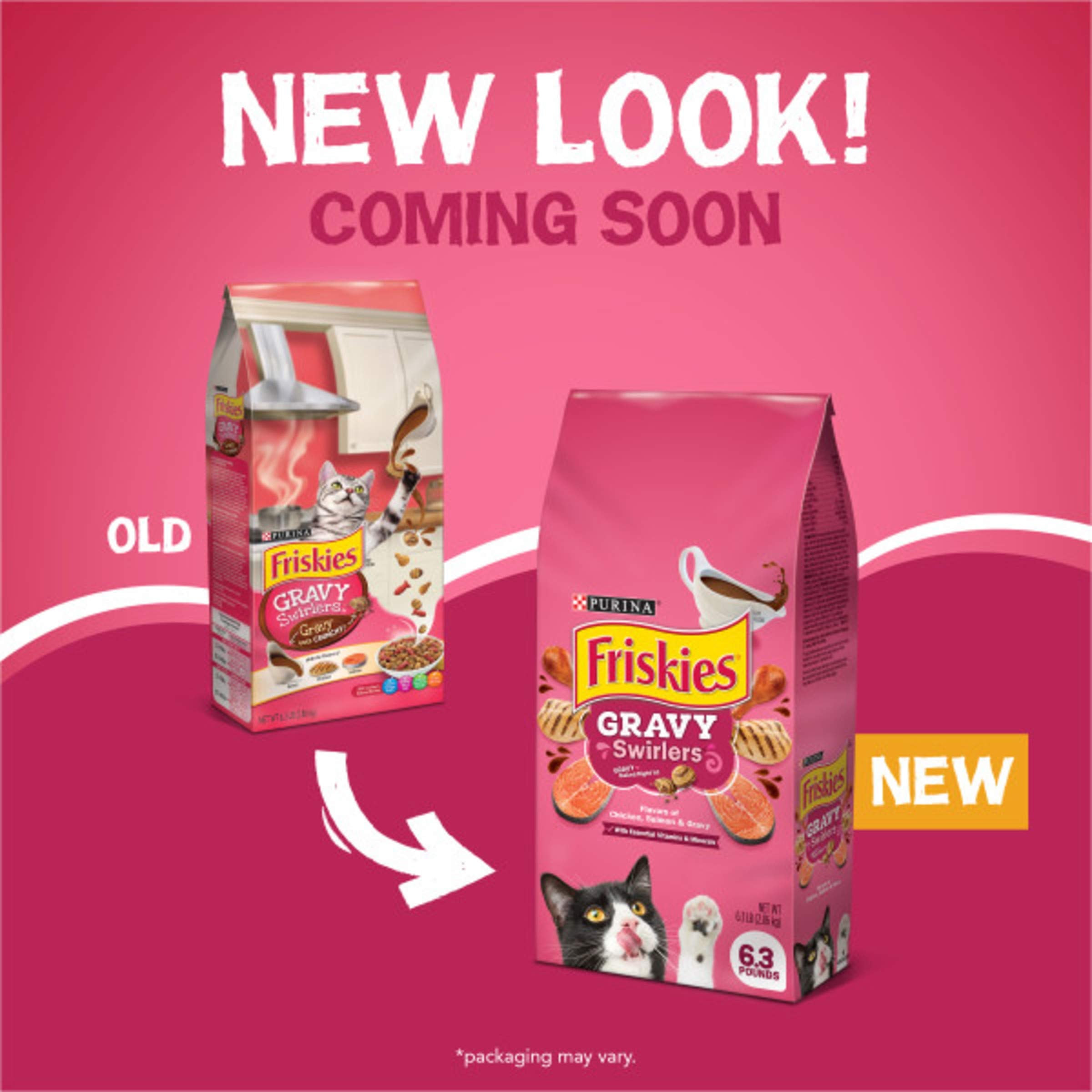 Purina Friskies Dry Cat Food, Gravy Swirlers - 6.3 lb. Bag