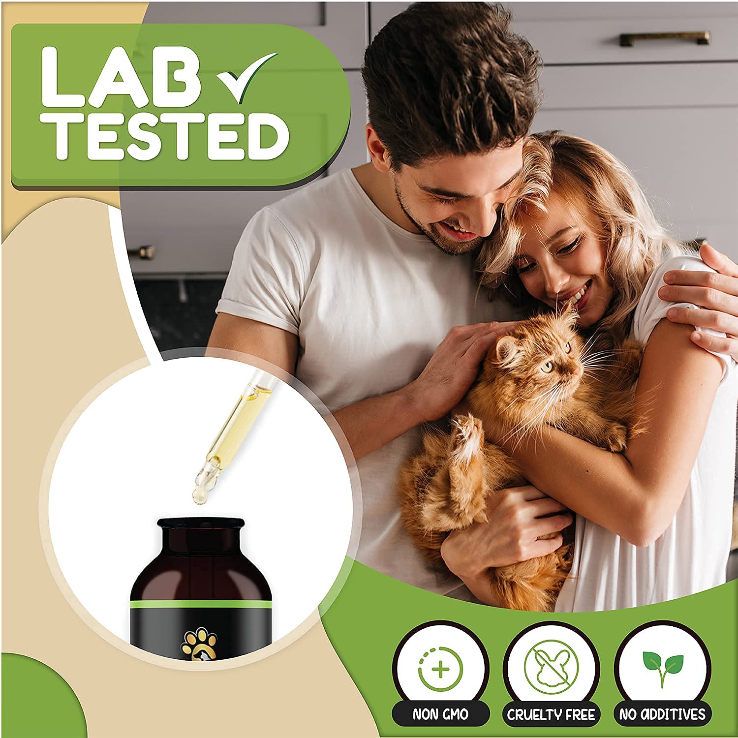 Billion Pets - Hemp Oil for Dogs and cats - Hemp Oil Drops with Omega Fatty Acids - Hip and Joint Support and Skin Health