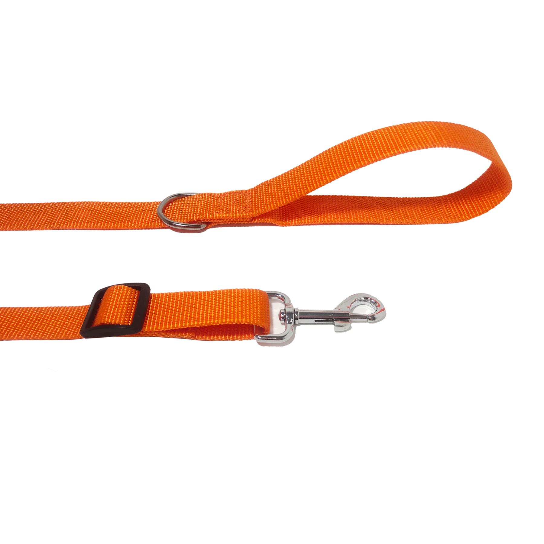 6Ft/ 10Ft Adjustable Dog Leash, Nylon Dog Leashes For Medium Large Dogs (10Ft, Orange)