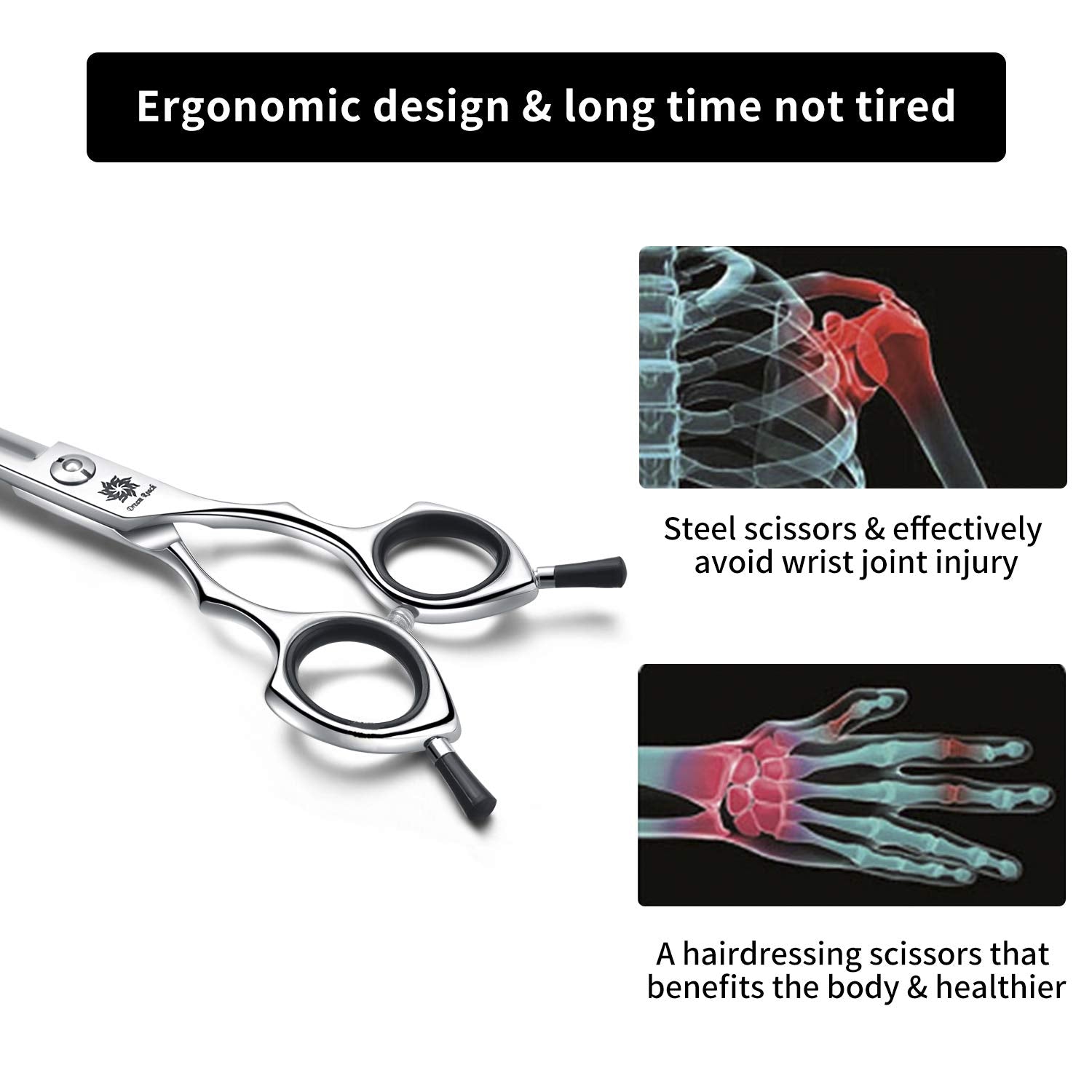 Grooming Pet Shear, 6.5 Inch Upword Curved Scissors, Curved Shears For Cat Shears And Small Dog Shears Or Any Breed Trimming Cuts, Design For Professional Pet Groomer