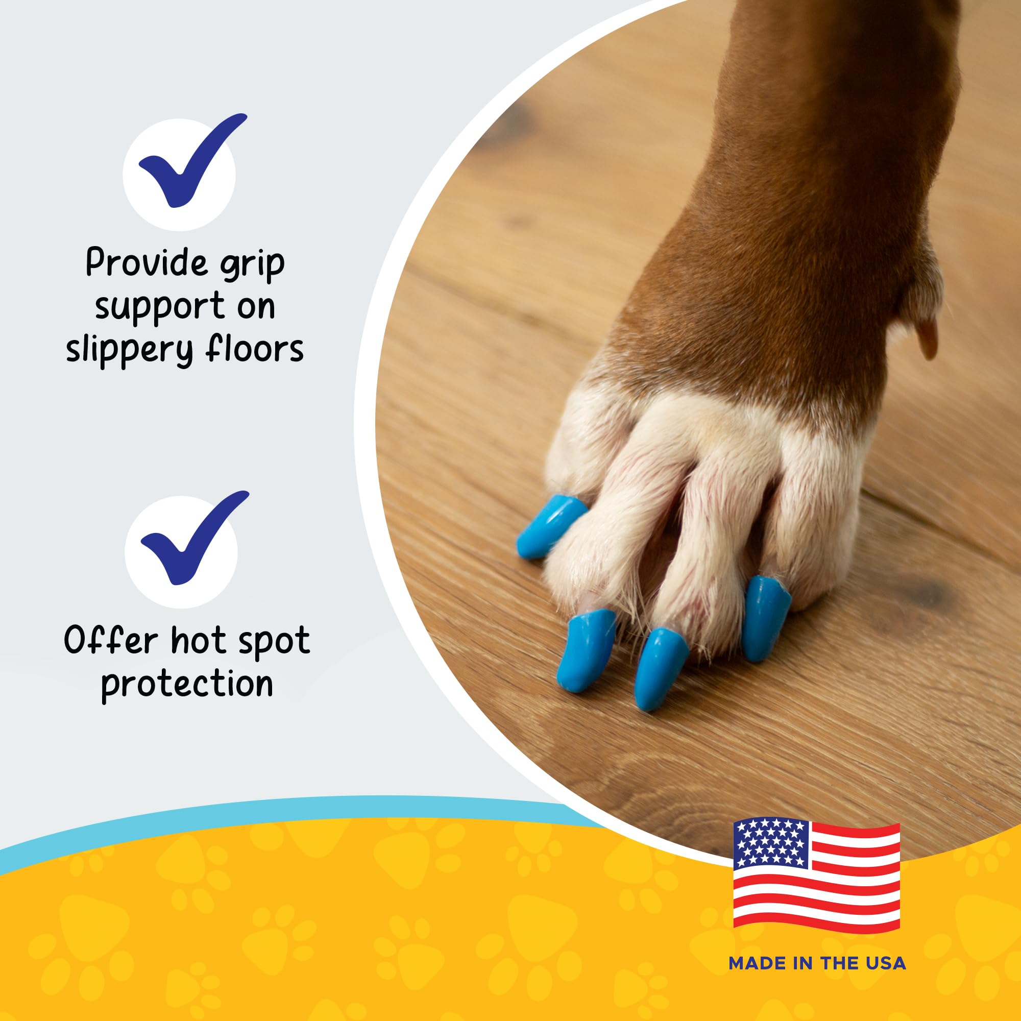 Soft Claws Large Natural Dog and Cat Nail Caps Take Home Kit - Safe, Easy to Use Nail Protection for Pets