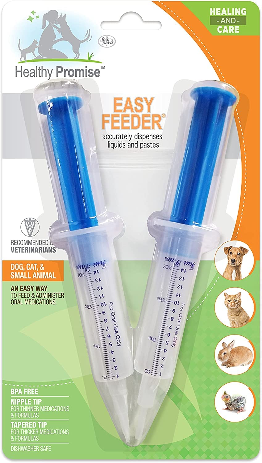 Four Paws Easy Feed Syringe Feeder 2Ct  Pack of 2