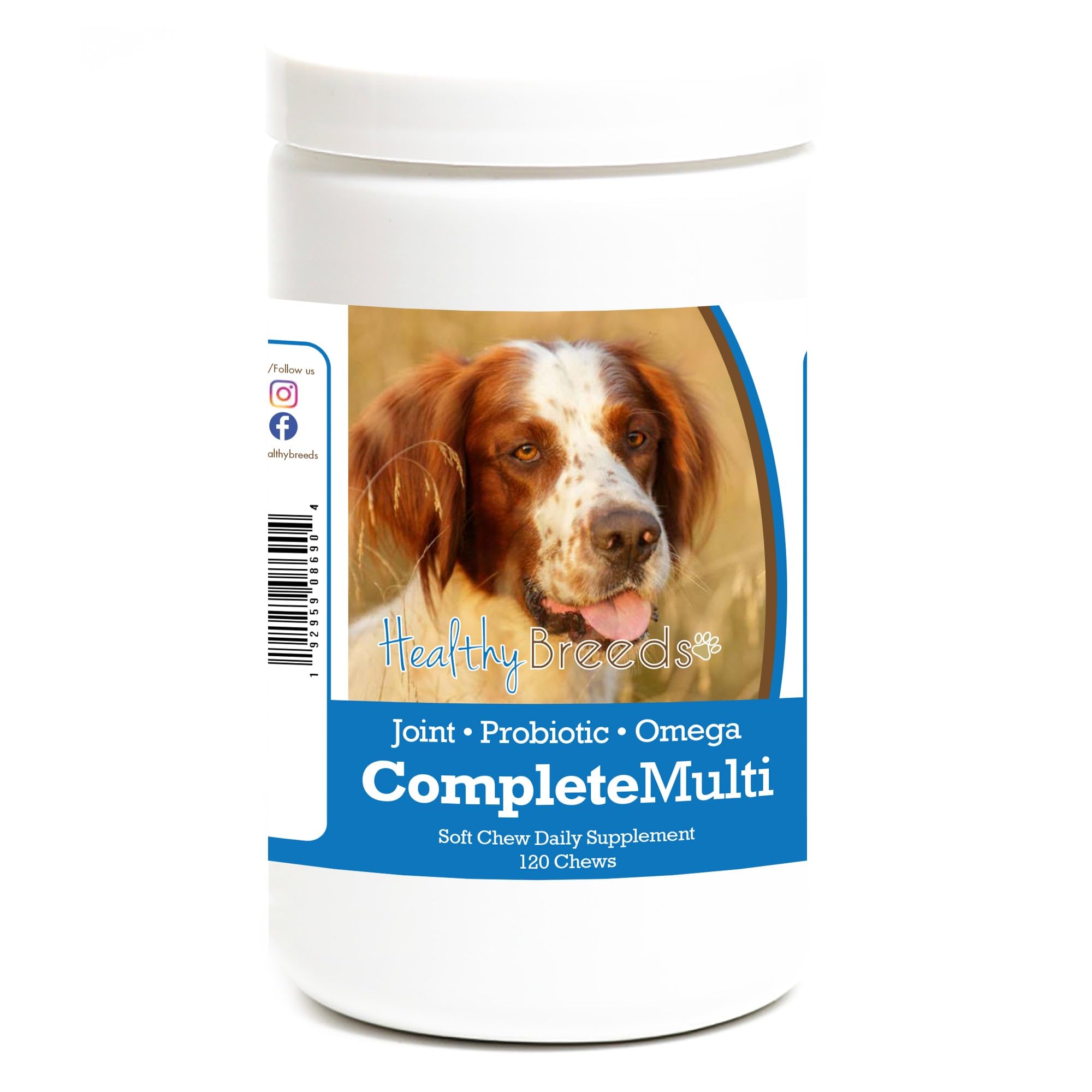 Healthy Breeds Irish Red and White Setter All in One Multivitamin Soft Chew 120 Count