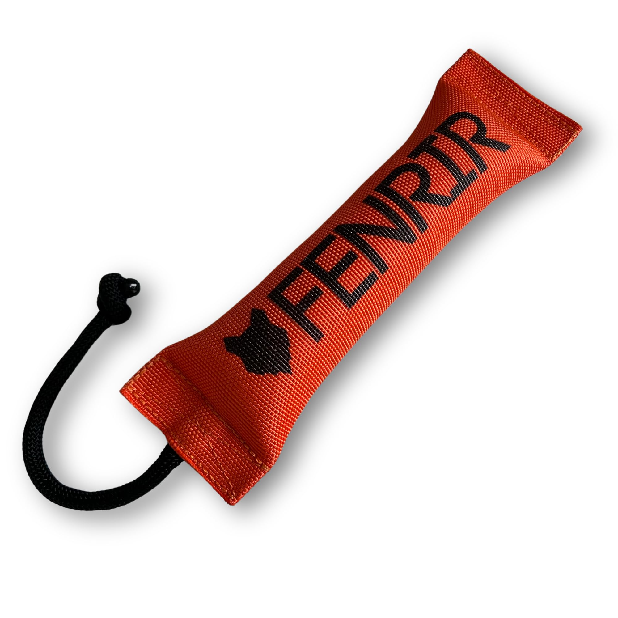 Fenrir 12 Inch Rugged Fire Hose Dog Tug Toy For Large Dogs No Squeaker, Firm Stuffing For Canines (Rope Handle)