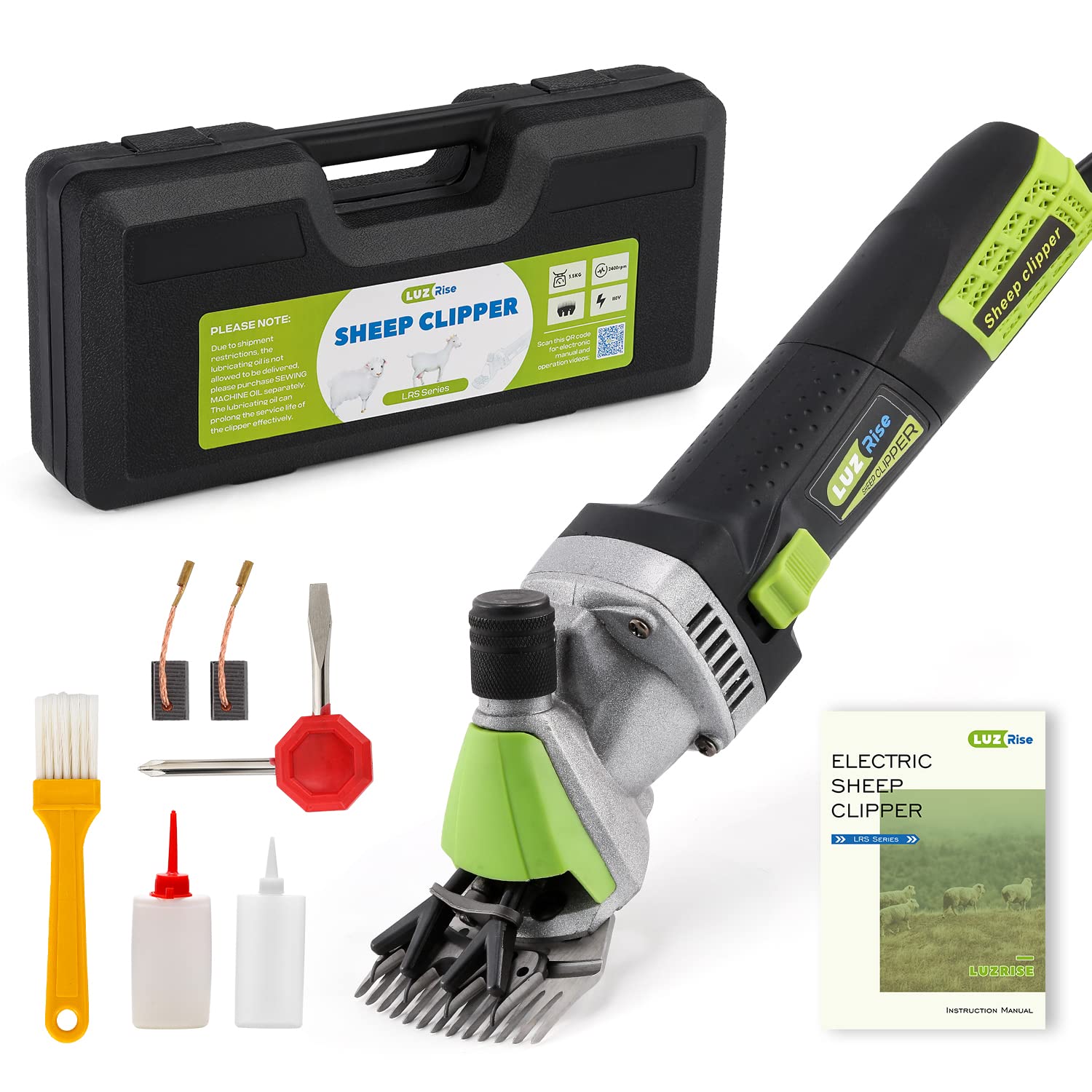 Sheep Shears Electric 850W 2400Rpm Professional Heavy Duty Shearing Clipper With 6 Speed, For Shaving Fur Wool In Sheep, Goat, C