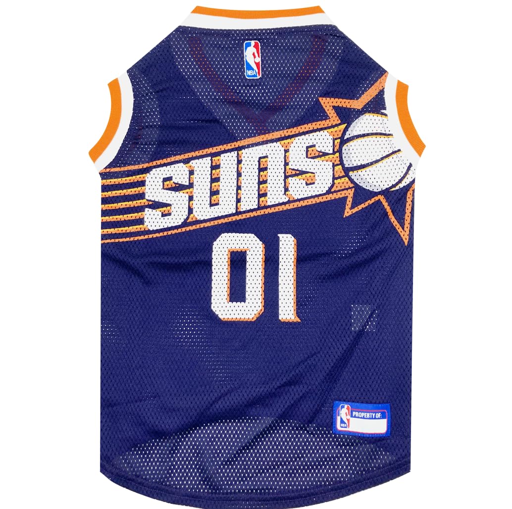 NBA PHOENIX SUNS DOG Jersey, Small - Tank Top Basketball Pet Jersey