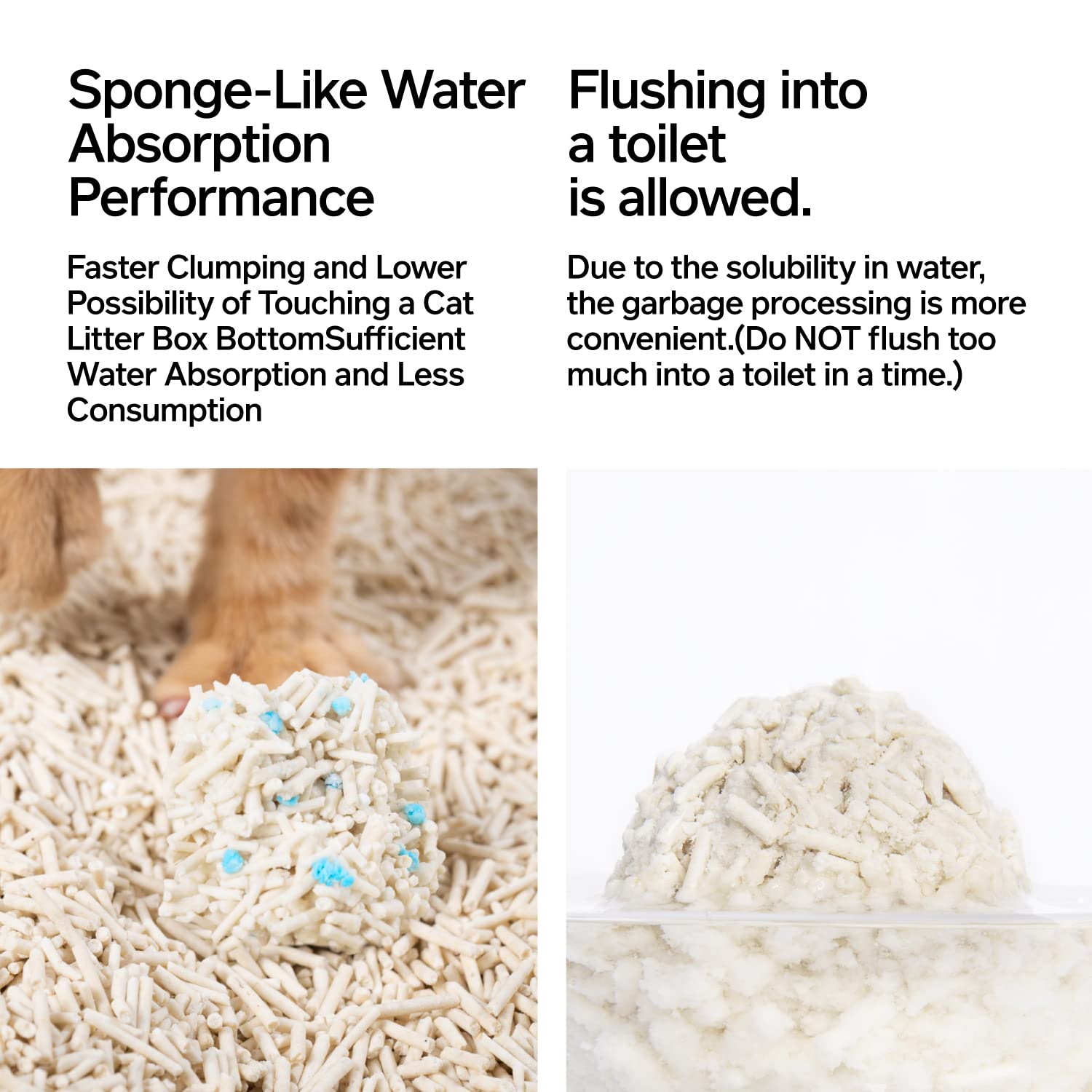 Pidan Tofu Cat Litter Clumping,Flushable,Ultra Absorbent And Fast Drying, 100% Natural Ingredients Litter,Solubility In Water,Really Dust-Free,Less Scattering (5.3Lb?Bags)