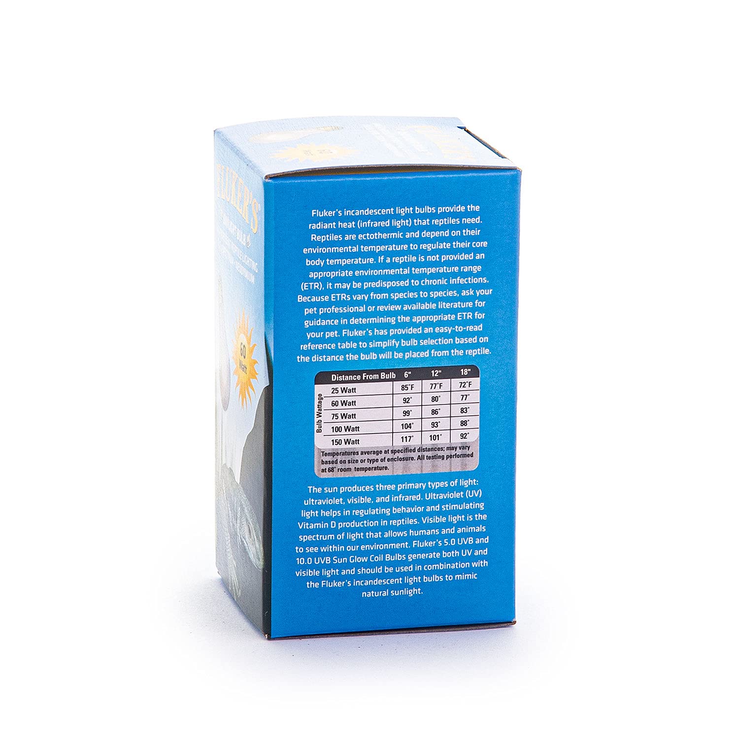 Fluker'S Incandescent Reptile Lighting, Full Spectrum Daylight Bulb For Reptiles, Made With Neodymium, Provides Infrared Light, 60-Watt