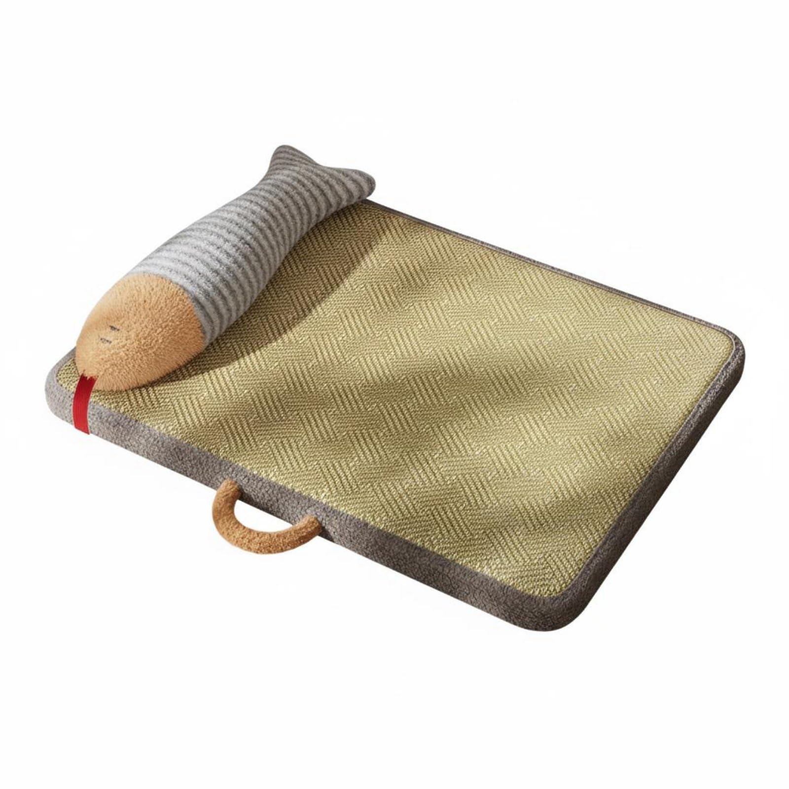 Merishopp Pet Cooling Mat Breathable Cooling Pet Mat Portable NonSlip Bottom for Small Animals, Hot Weather, Brown Gray, M | Pe