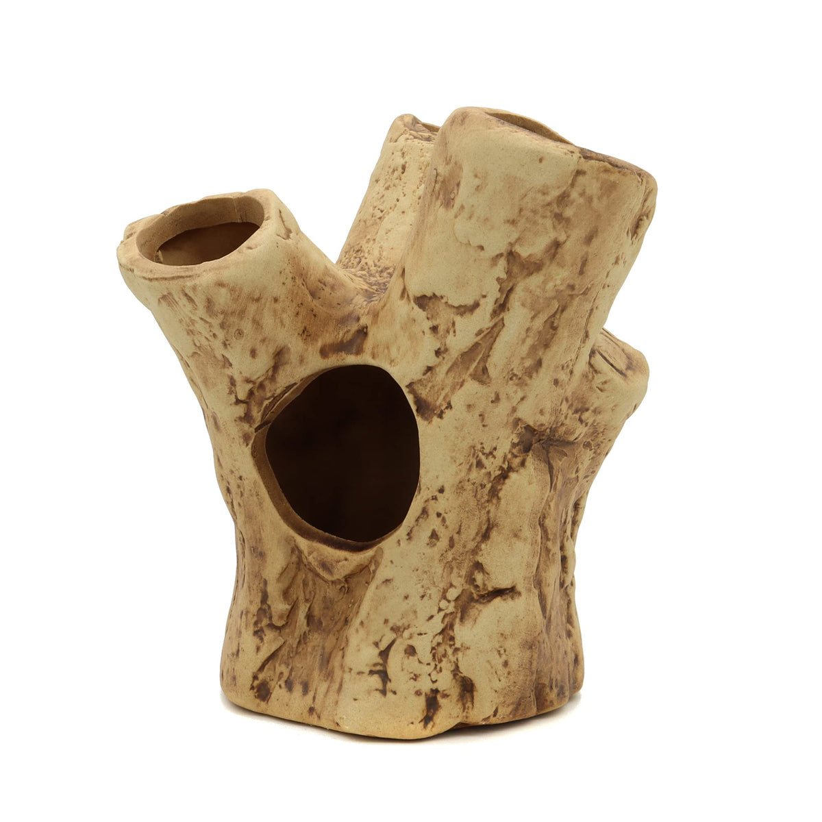 Alegi Aquarium Cave Tree Stump Hole For Betta Fish, Shrimp, Cichlid Rock Cave Stone Betta Fish Hideout Cave Decorations (Styles 3)