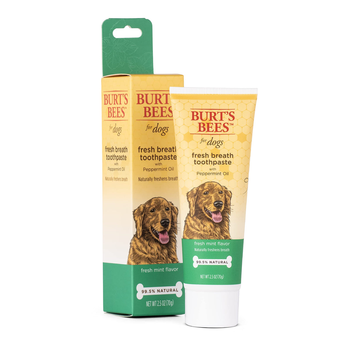 Burt'S Bees For Pets Fresh Breath Toothpaste For Dogs With Peppermint Oil - 99.5% Naturally Derived Dog Toothpaste In Fresh Mint